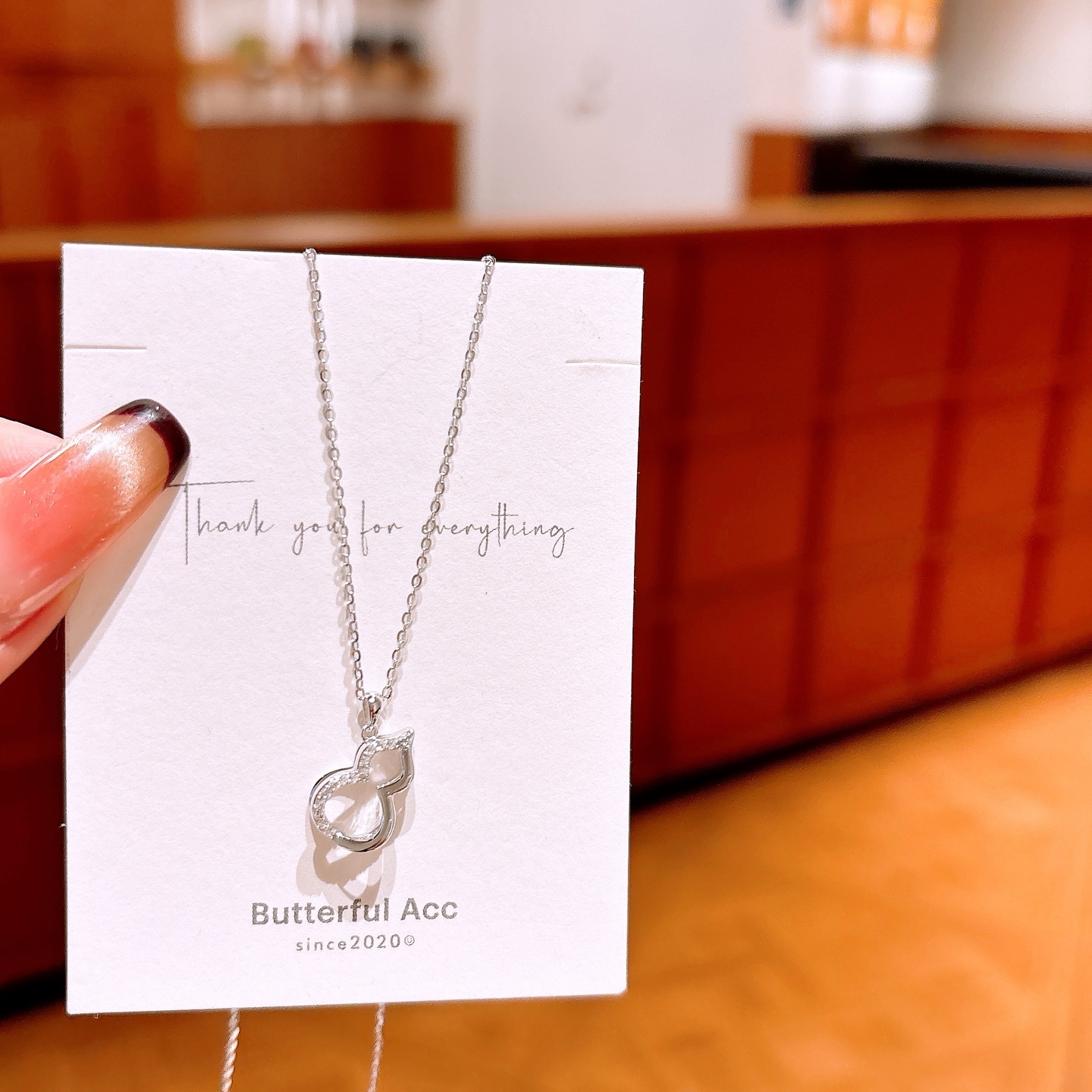 Nickel Free Silver Necklace Forest Teacher's Day Gold