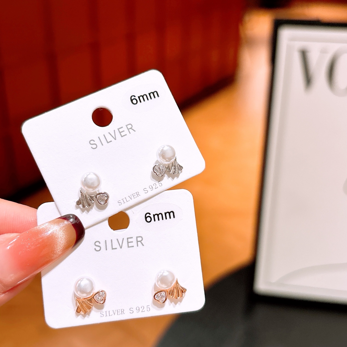 Hypoallergenes Silber Ohrringe Mode Büro Silber