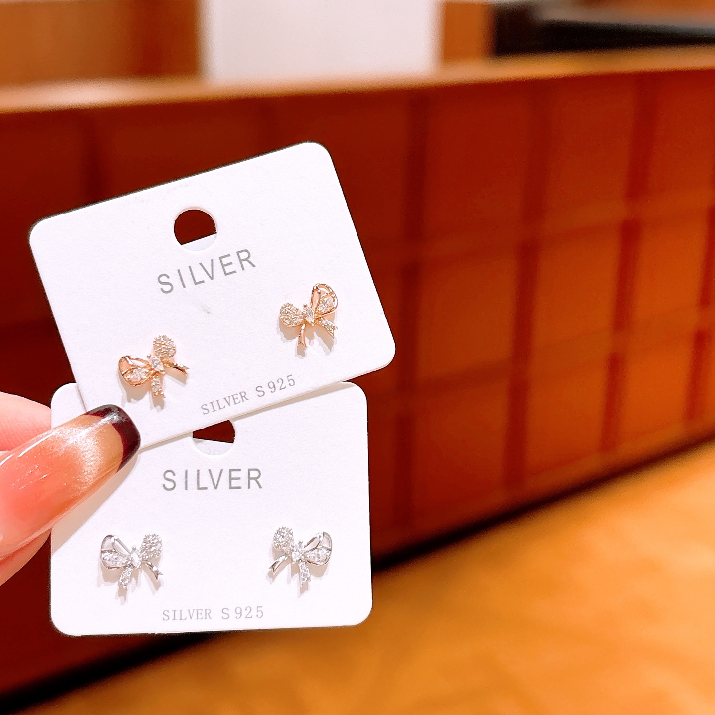 High Polish Silver Earrings Sweet Engagement Silver