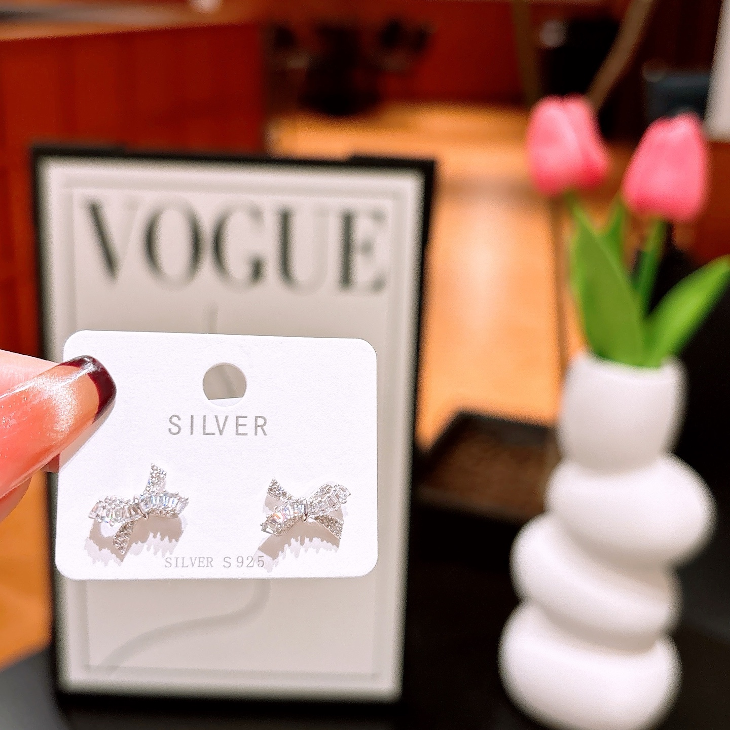 Massivsilber Ohrringe Weich Abschluss Silber