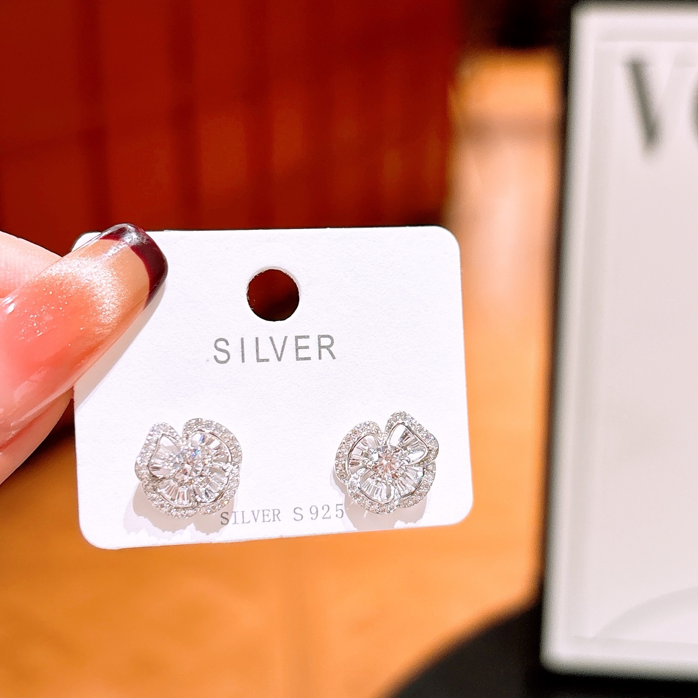 Low Allergy Silver Earrings Artistic Spring Festival Silver