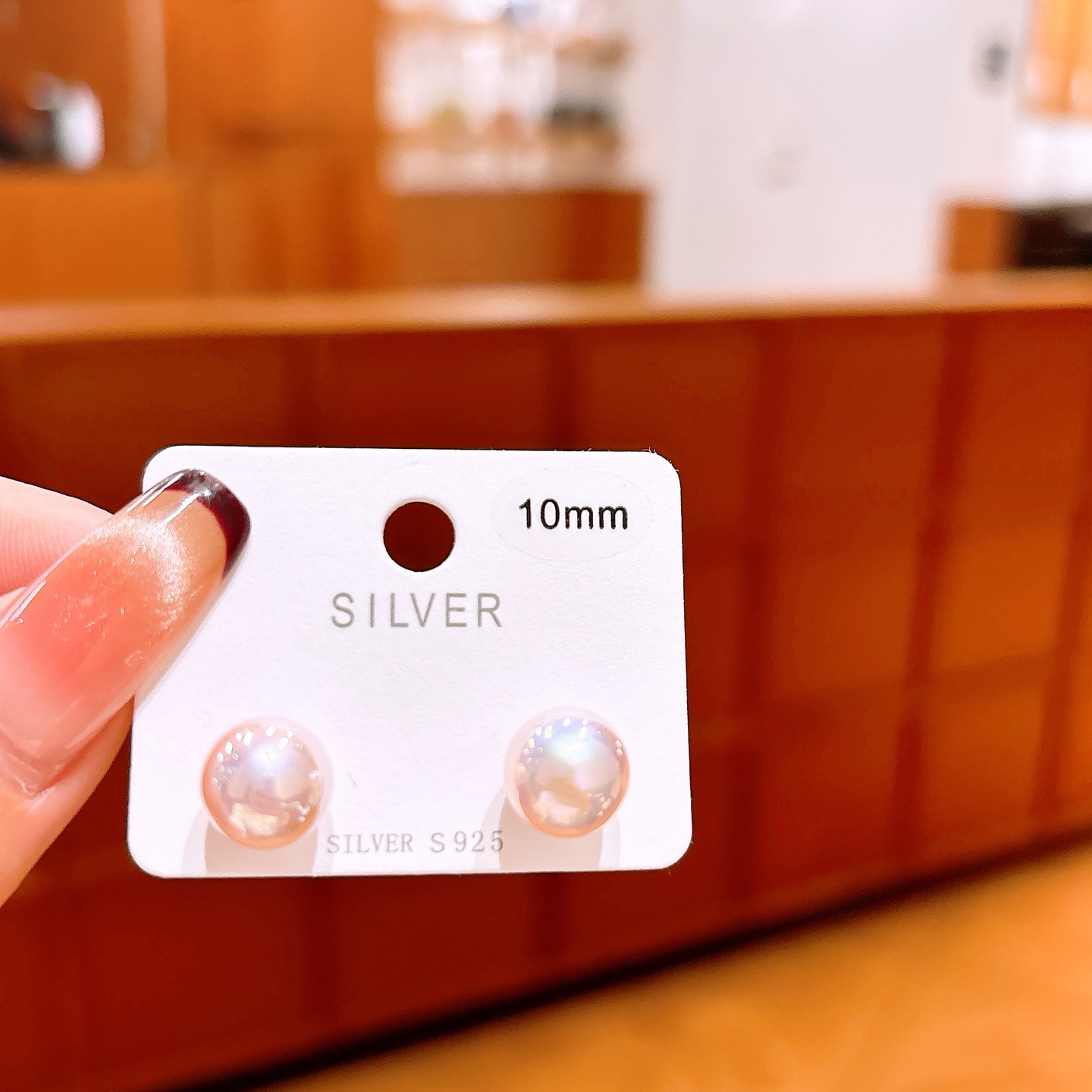 925 Silver Earrings Pure Mother's Birthday Gold