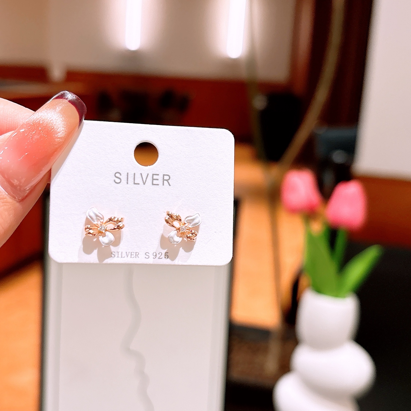 High Polish Silver Earrings Precision Bestie Gift Silver