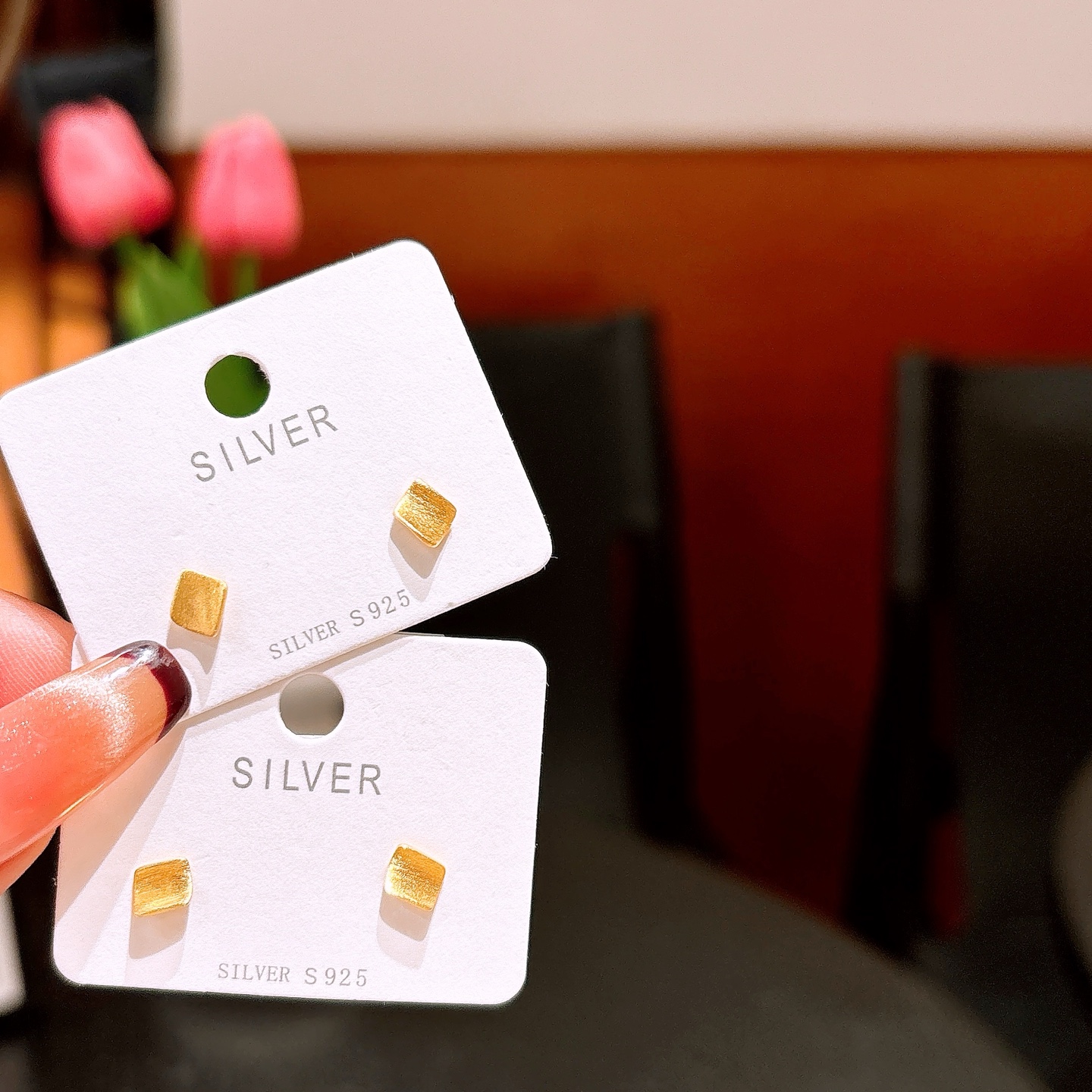 High Polish Silver Earrings French Housewarming Silver