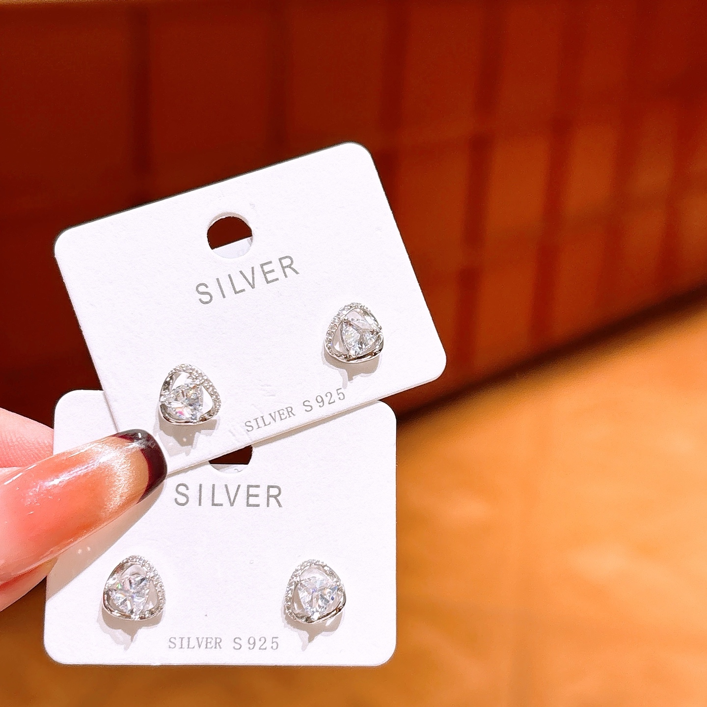 Solid Silver Earrings Korean Style Graduation Silver