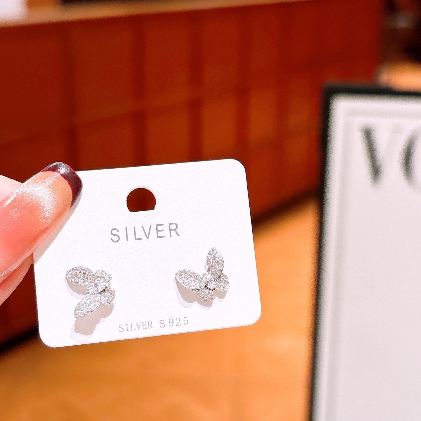 Hypoallergenic Silver Earrings Korean Style Housewarming Gold