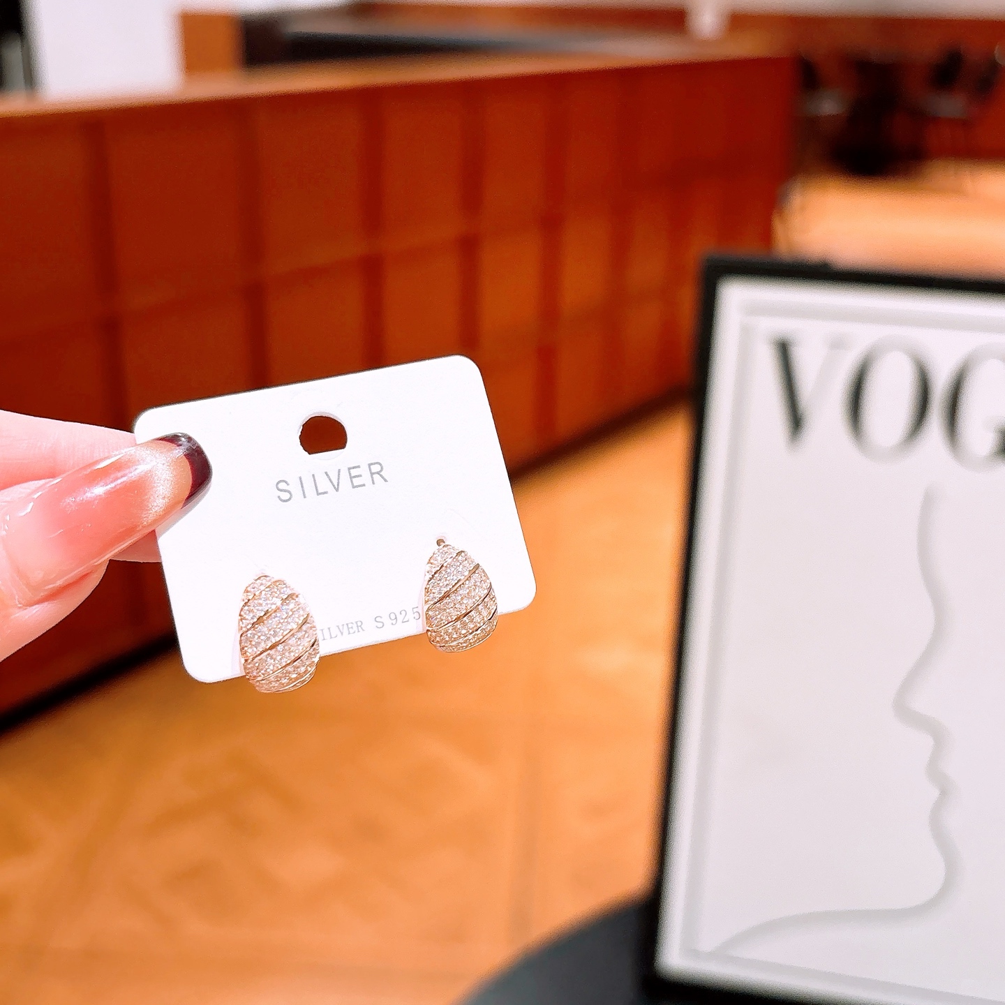 Nickel Free Silver Earrings French Self-love Gold