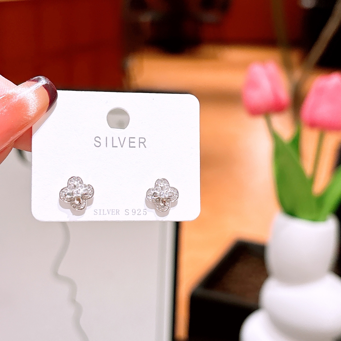 Nickel Free Silver Earrings Cute Banquet Gold