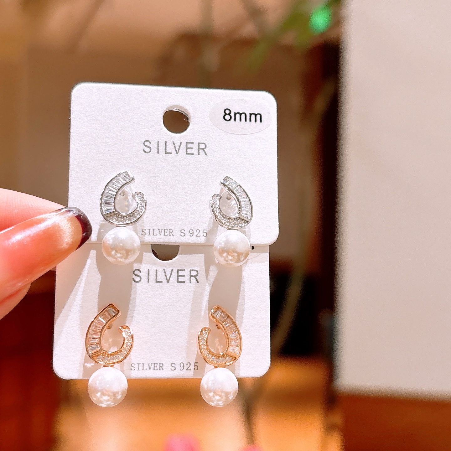 ガーリーアレルギー対応シルバーイヤリングゴールド 通勤