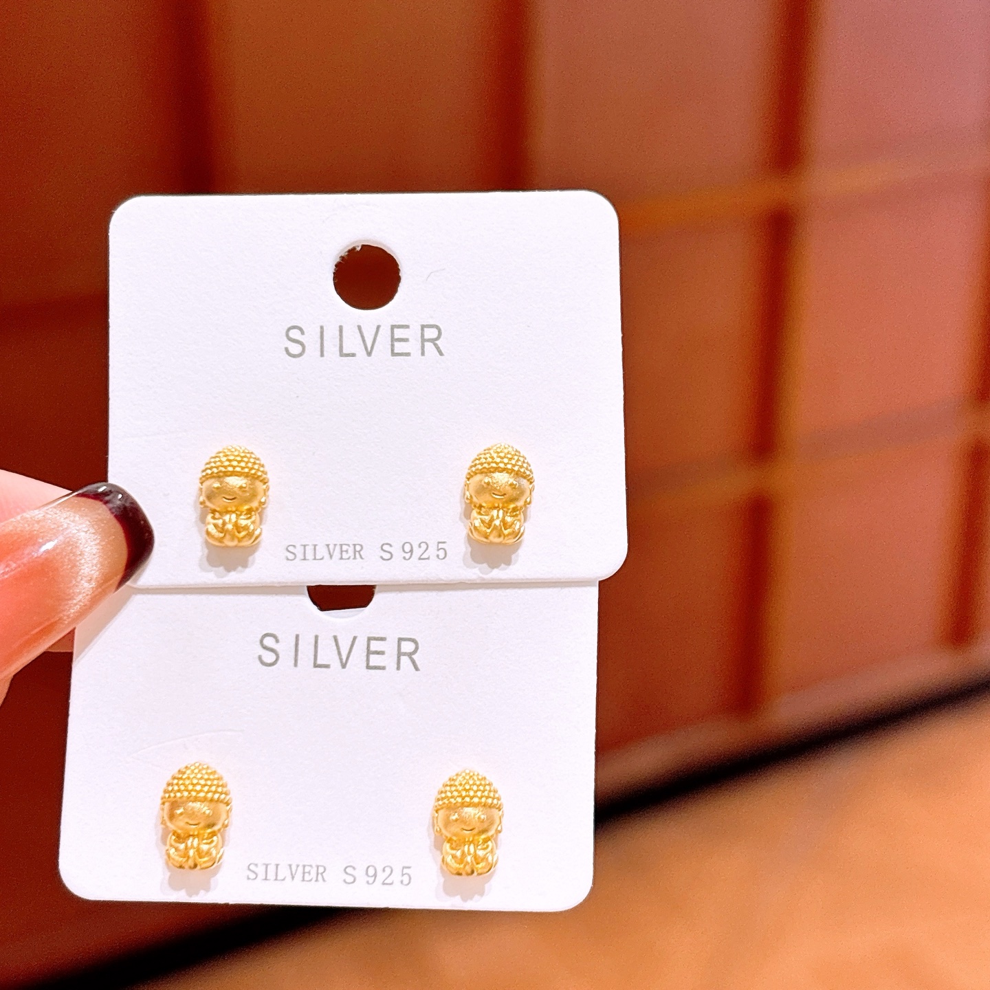 High Polish Silver Earrings Lively Wedding Favor Gold