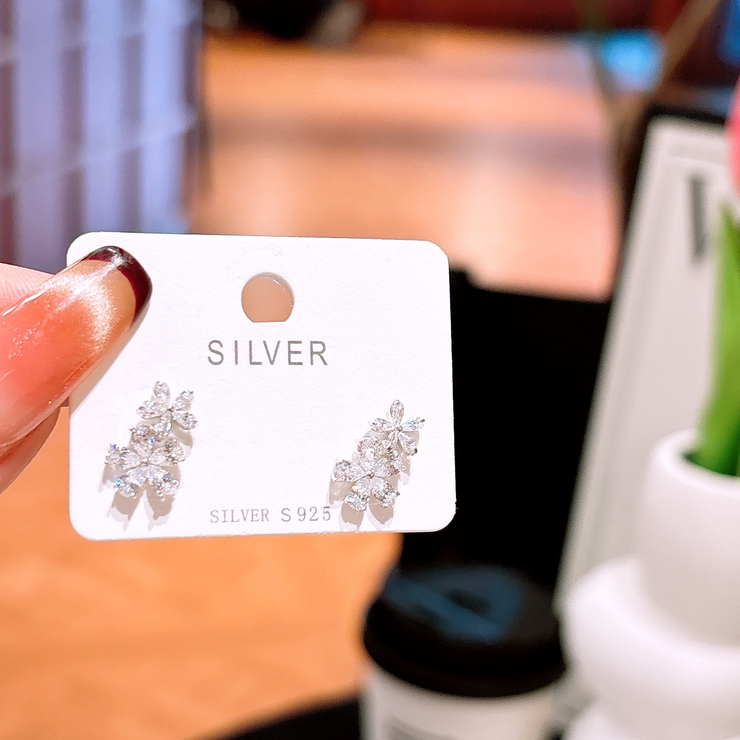 Fine Silver Earrings Pure Self-love Gold