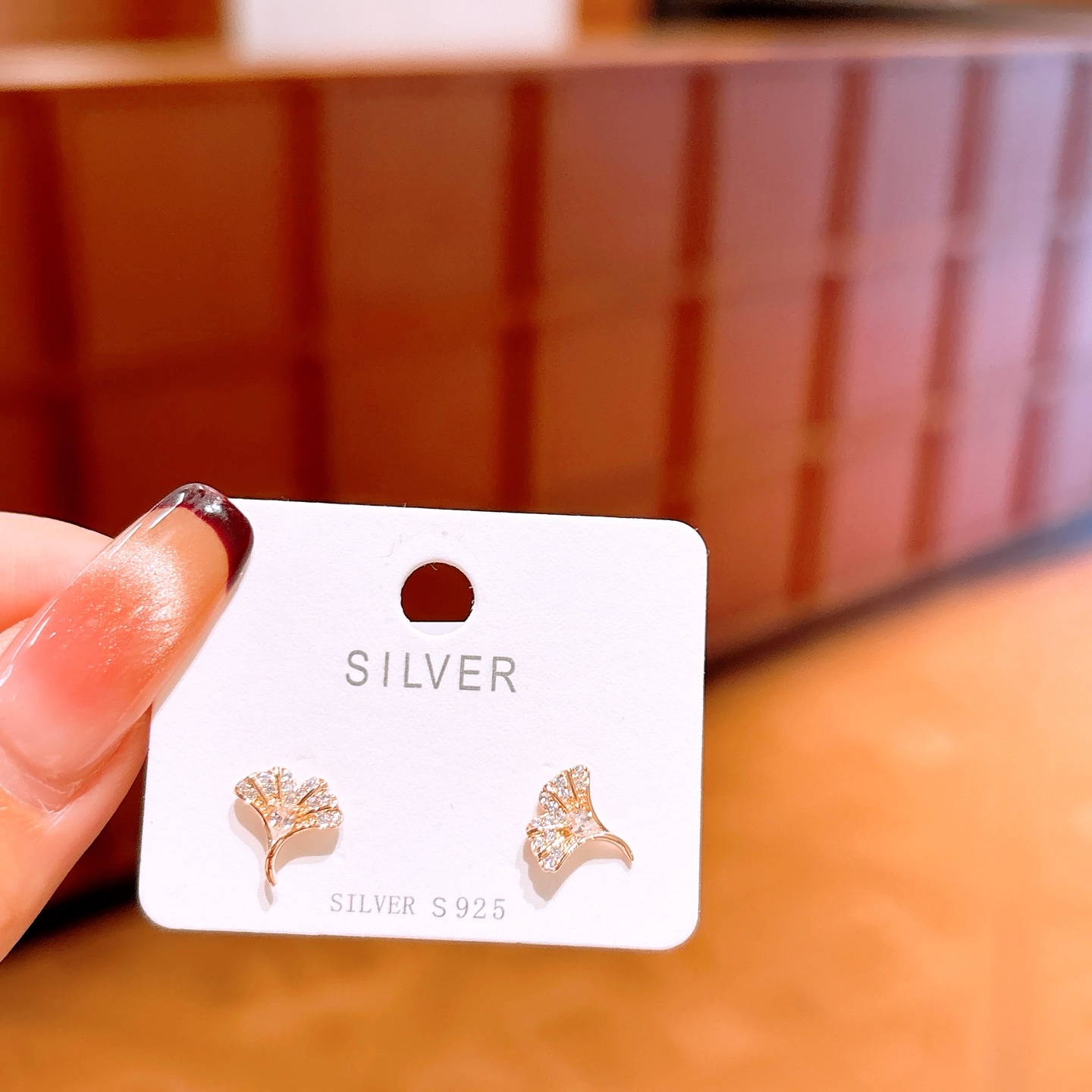 Nickel Free Silver Earrings Romantic Christmas Gold