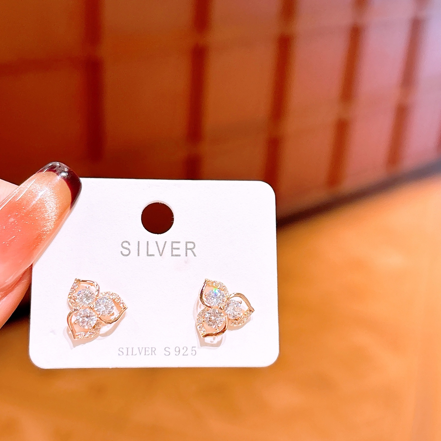 Low Allergy Silver Earrings Gentle Mother's Day Silver