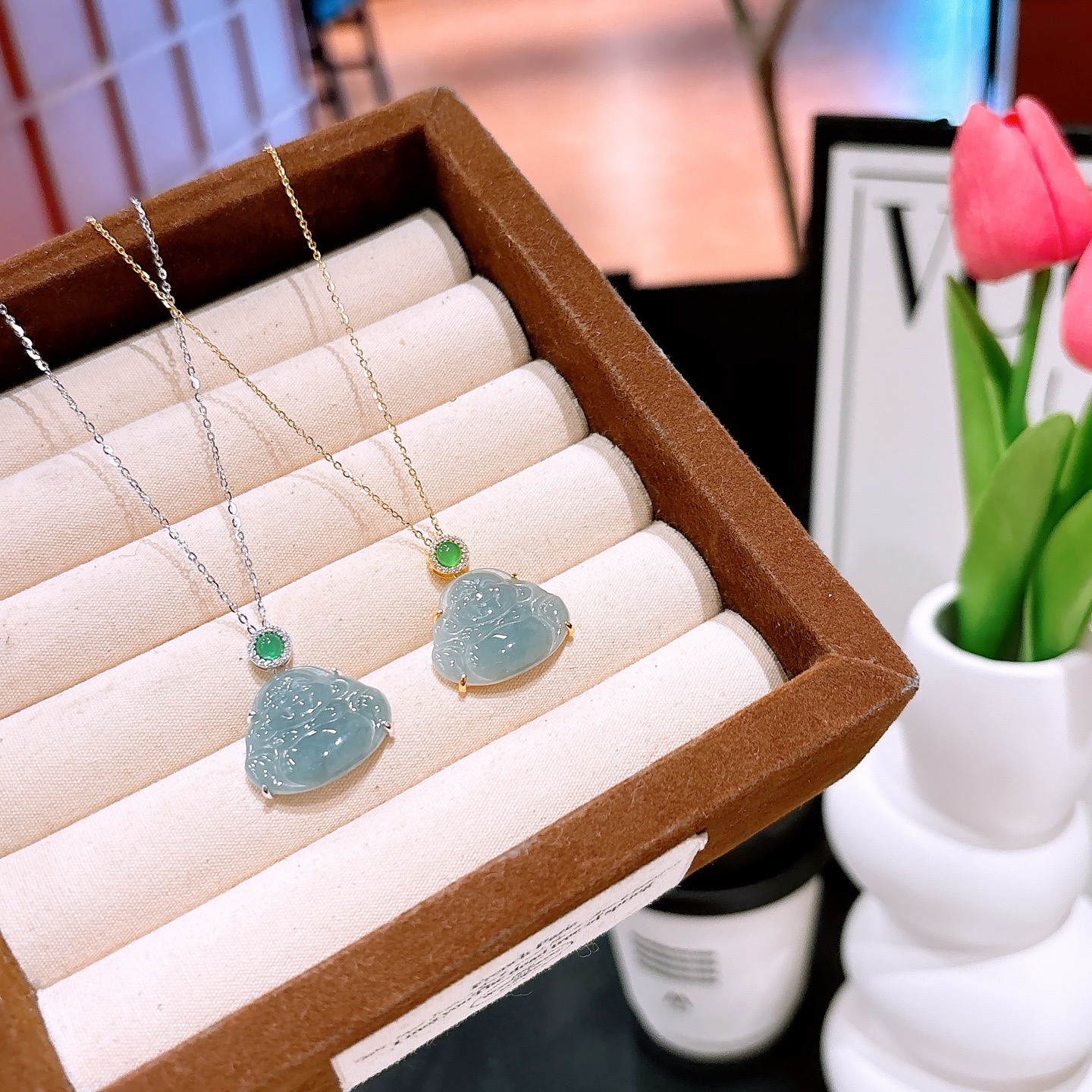 925 Silver Jadeite Necklace Vintage Date Night Gold