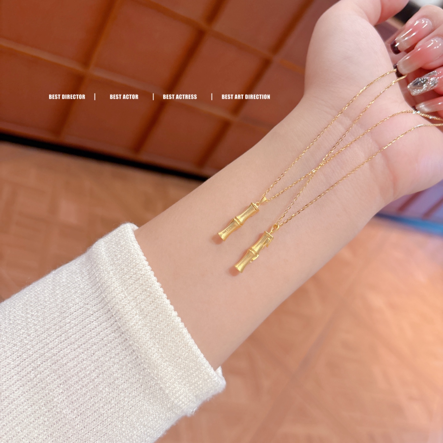 Nickel Free Silver Necklace Forest Confession Gold