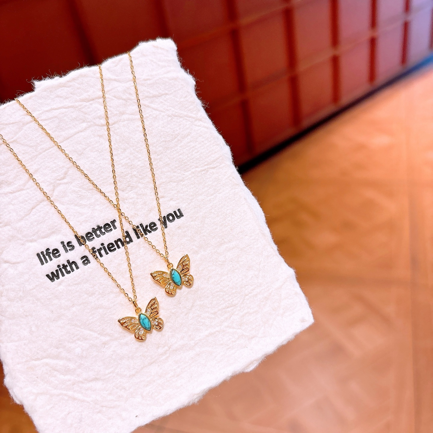 High Polish Silver Necklace French Housewarming Gold