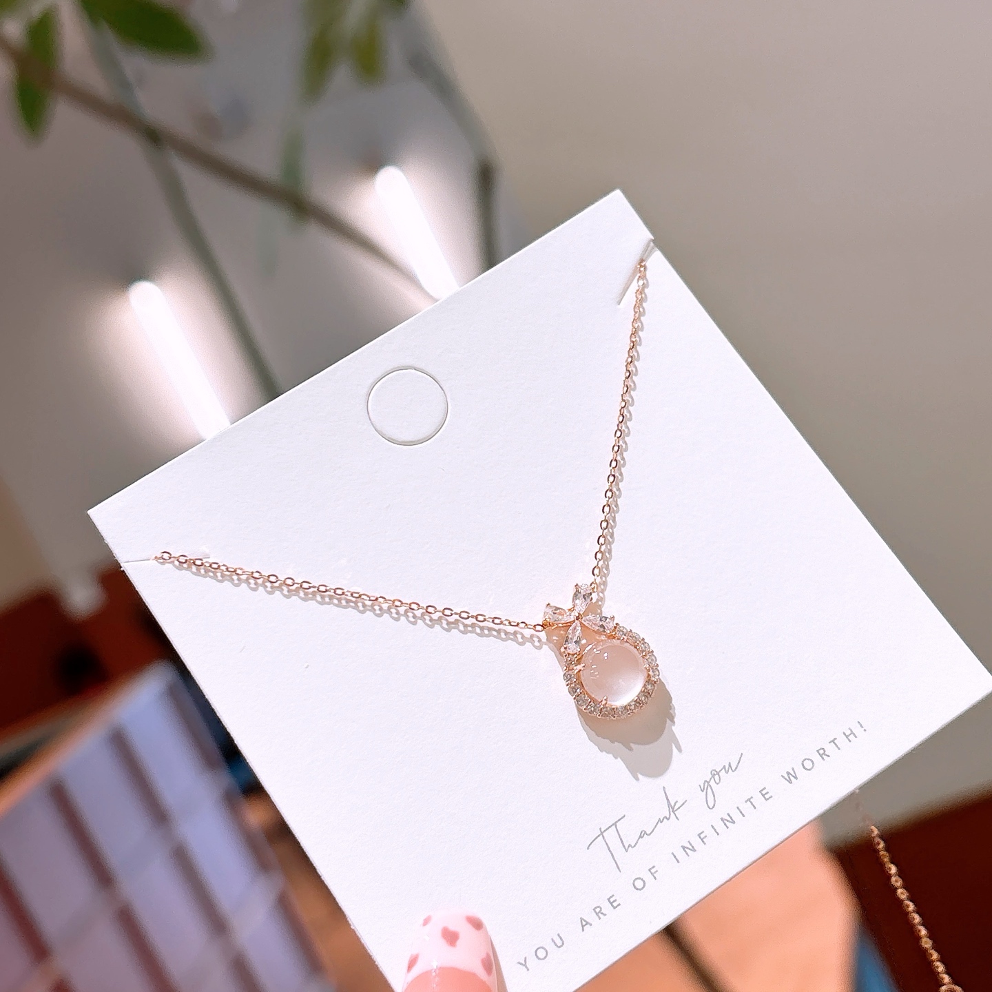 925 Silber Kette Instagram-Stil Muttergeburtstag Silber