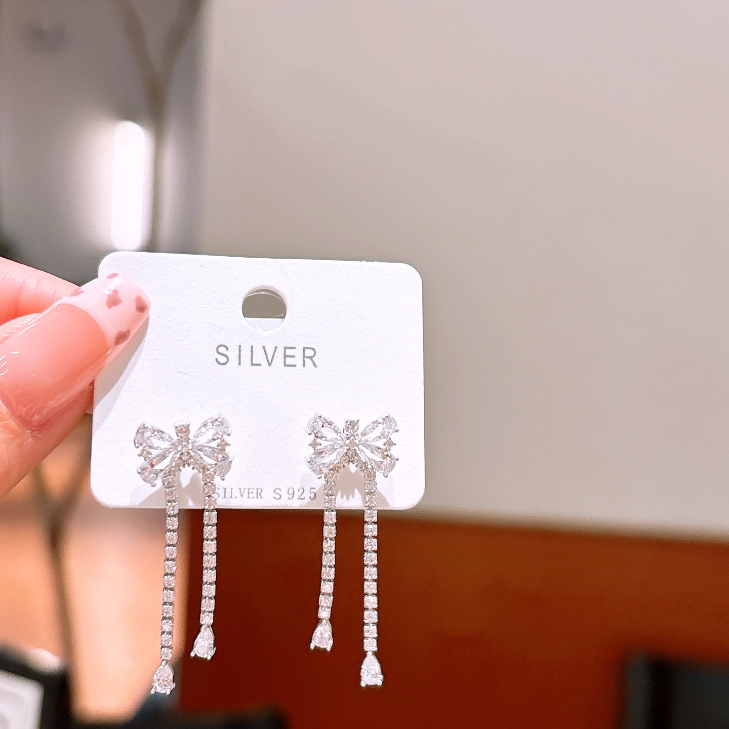 Hypoallergenic Silver Earrings Elegant Self-love Silver