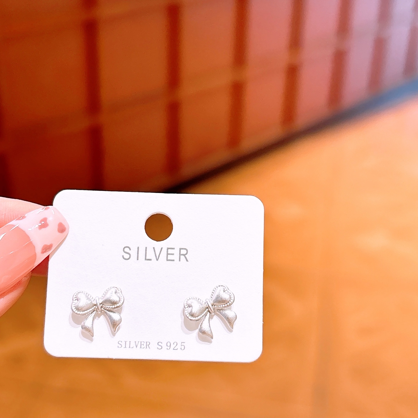 Low Allergy Silver Earrings Sweet New Year Gold