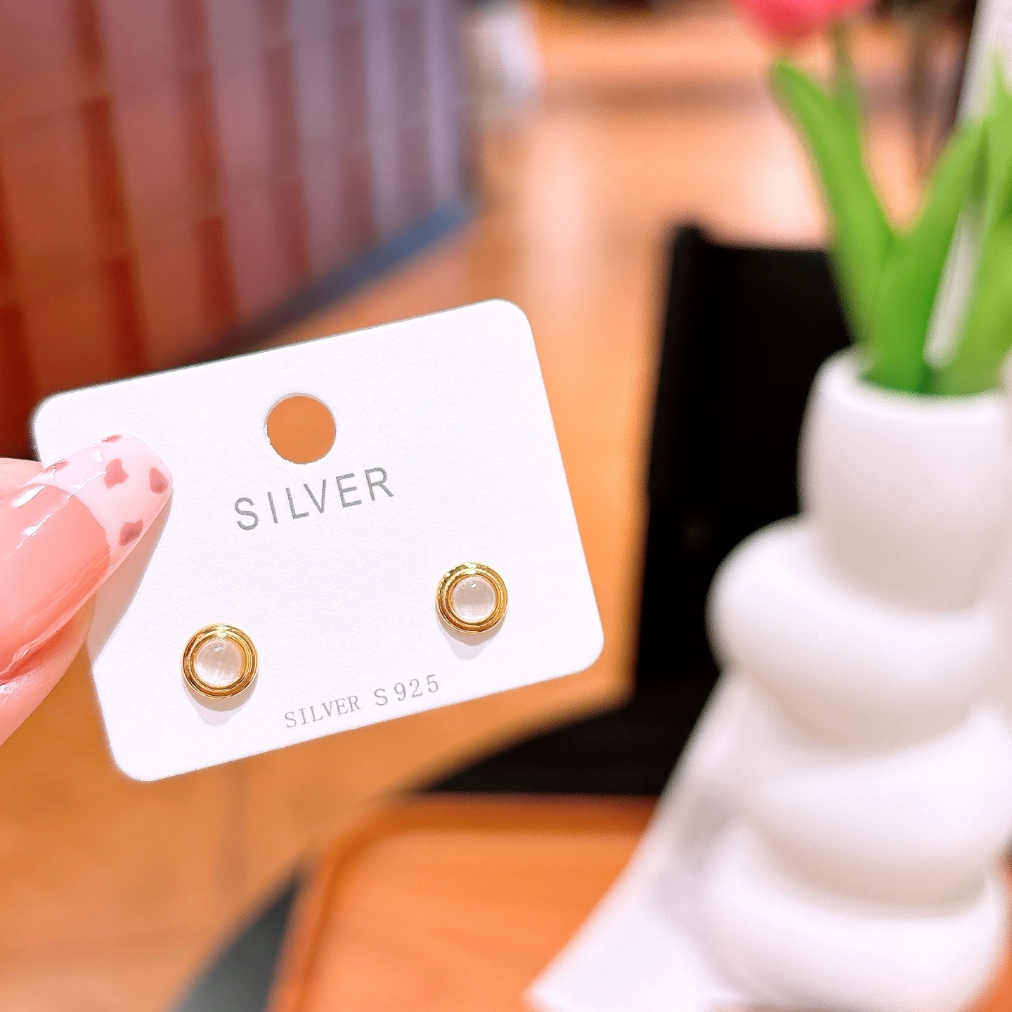 Nickel Free Silver Earrings Fashion Anniversary Silver