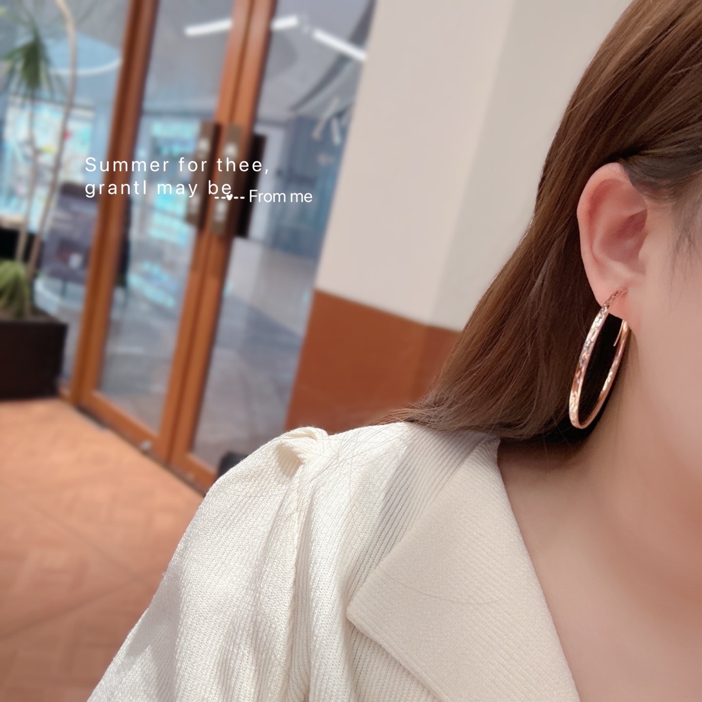 Hypoallergenic Silver Hoop Earrings Sweet Annual Party Gold