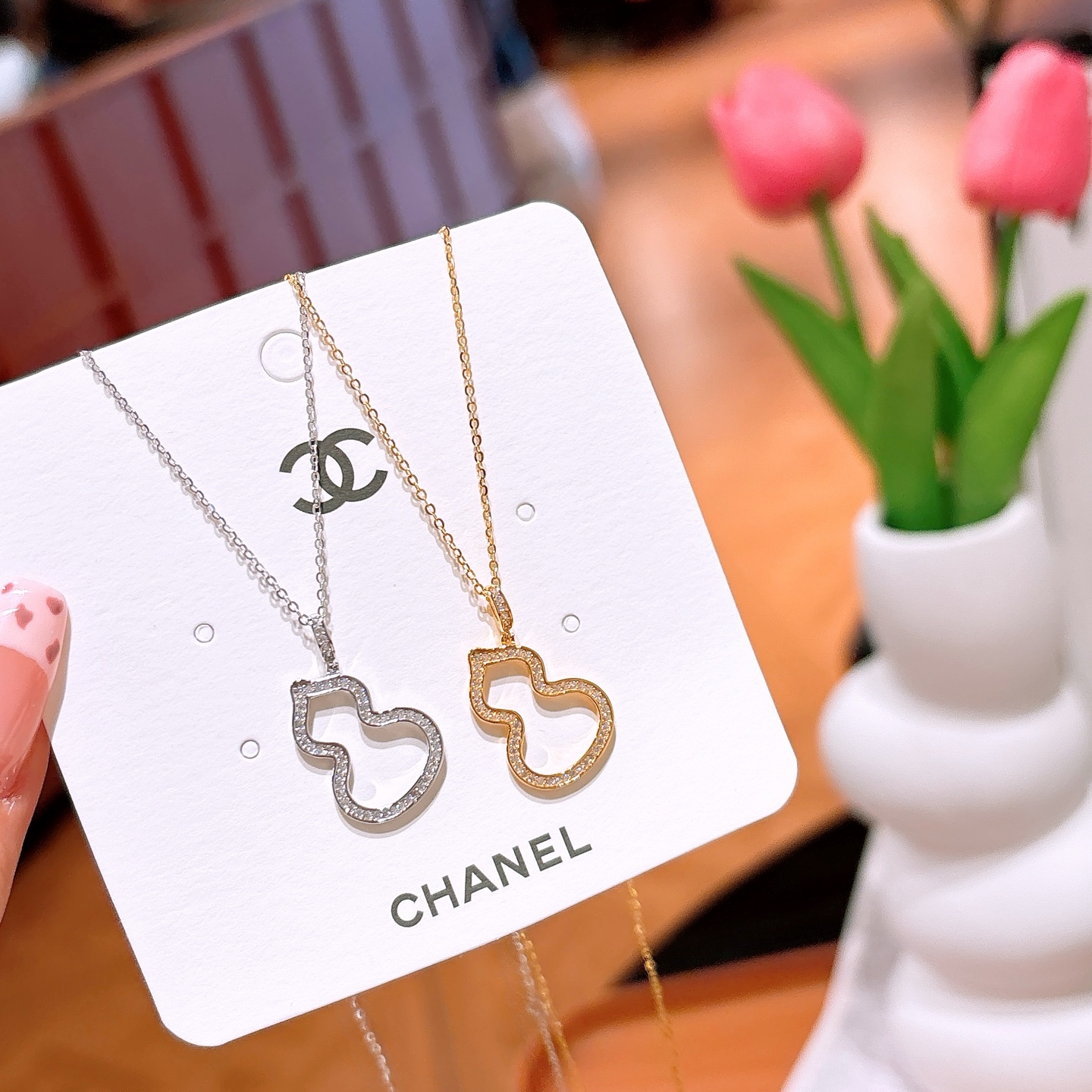 Hypoallergenic Silver Necklace Girly Teacher's Day Gold