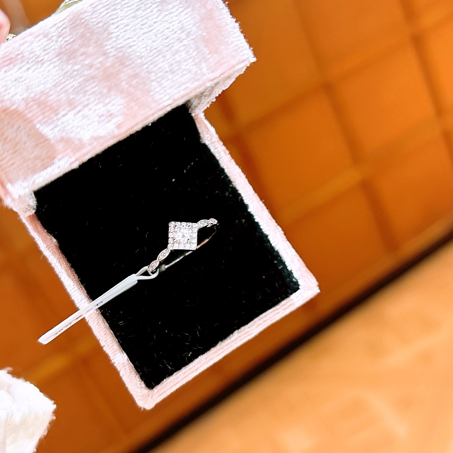 S925 Sterling Silver Moissanite Ring Minimalist Wedding Favor Gold