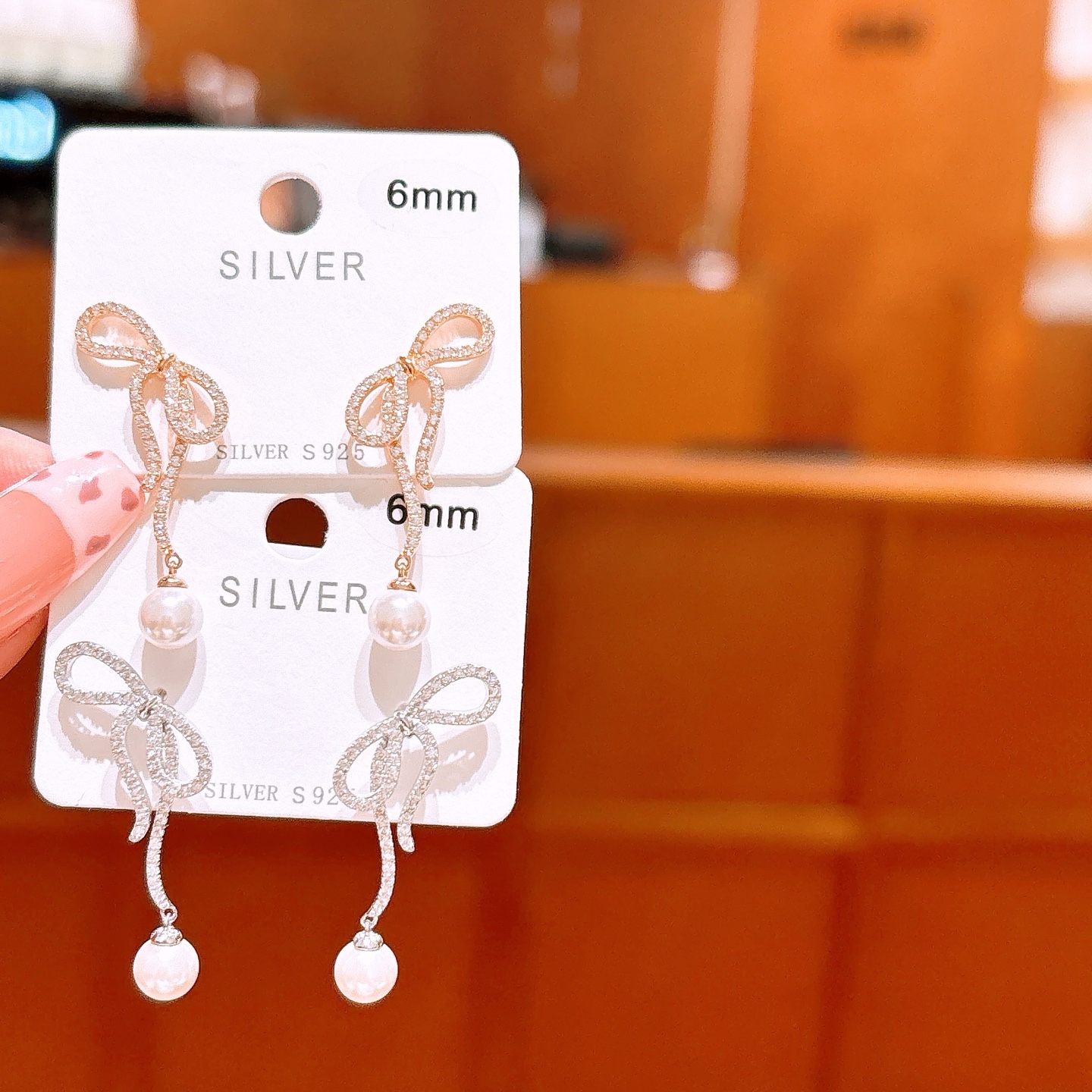 S925 Sterling Silver Earrings Pure Teacher's Day Silver