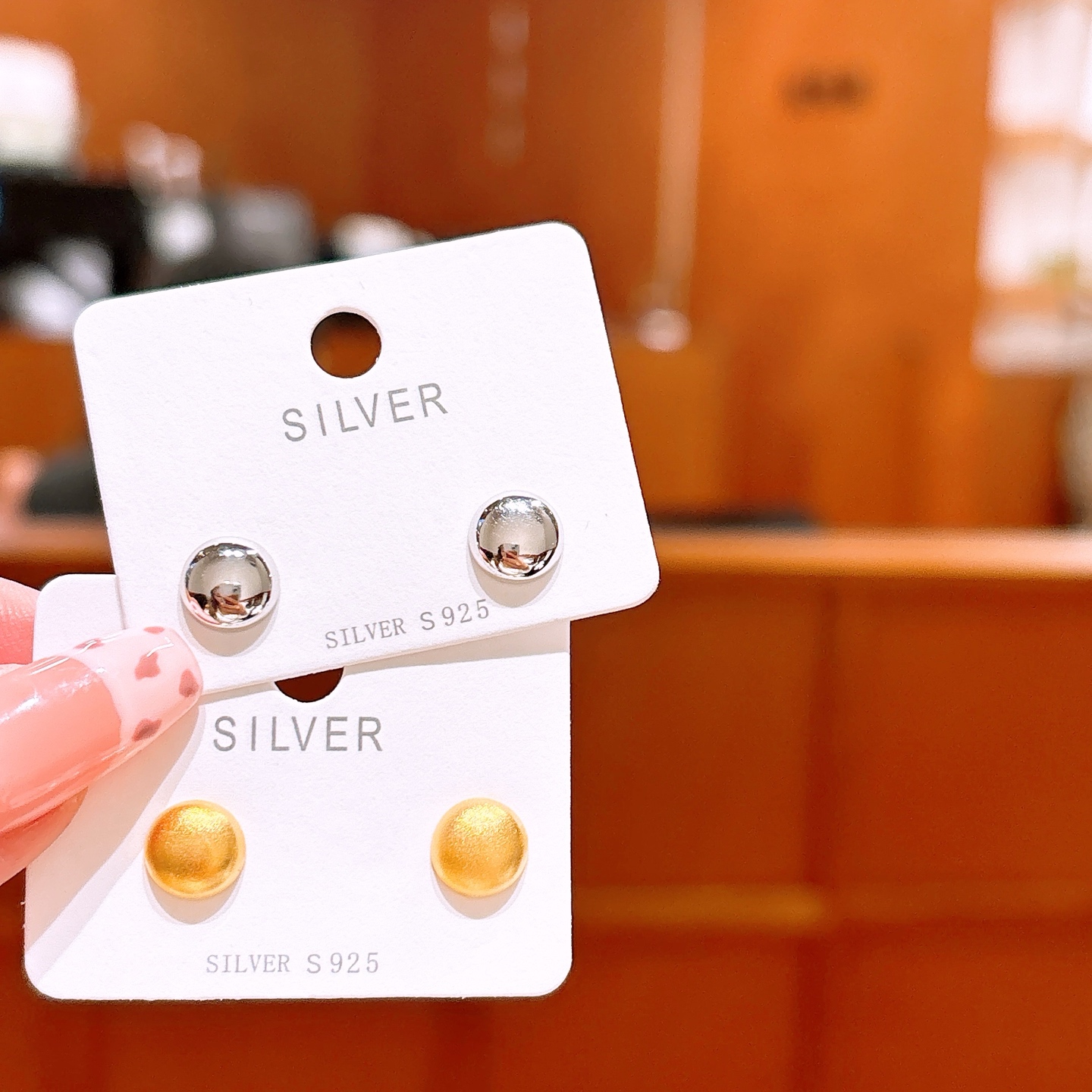 Nickel Free Silver Earrings Delicate Proposal Gold