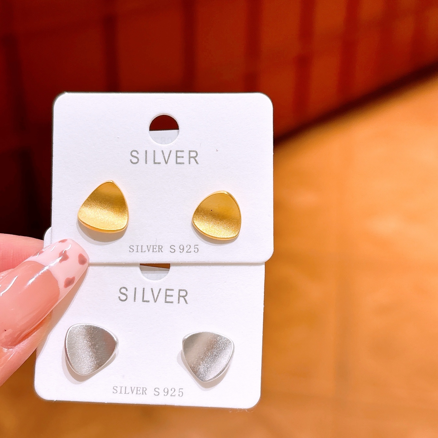 925 Silver Earrings Fashion Valentine's Day Silver