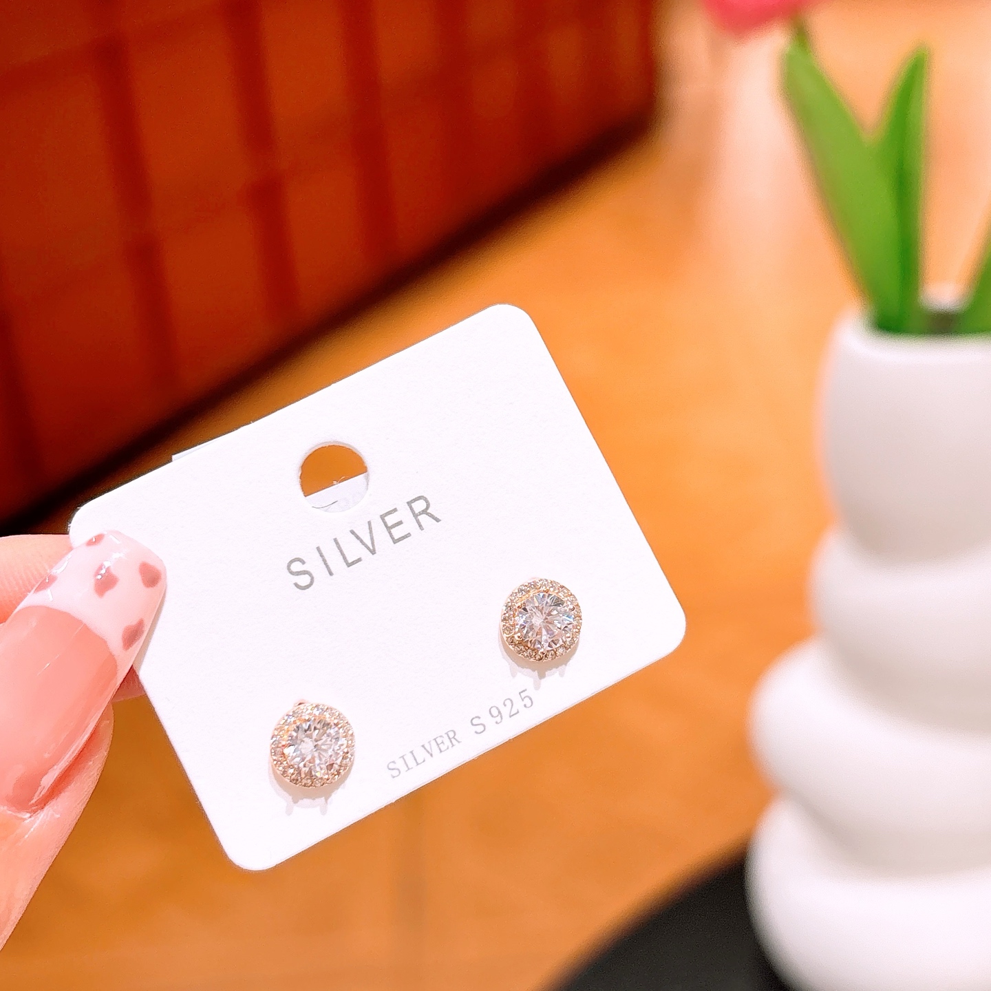 925 Silver Earrings Fashion Father's Day Silver