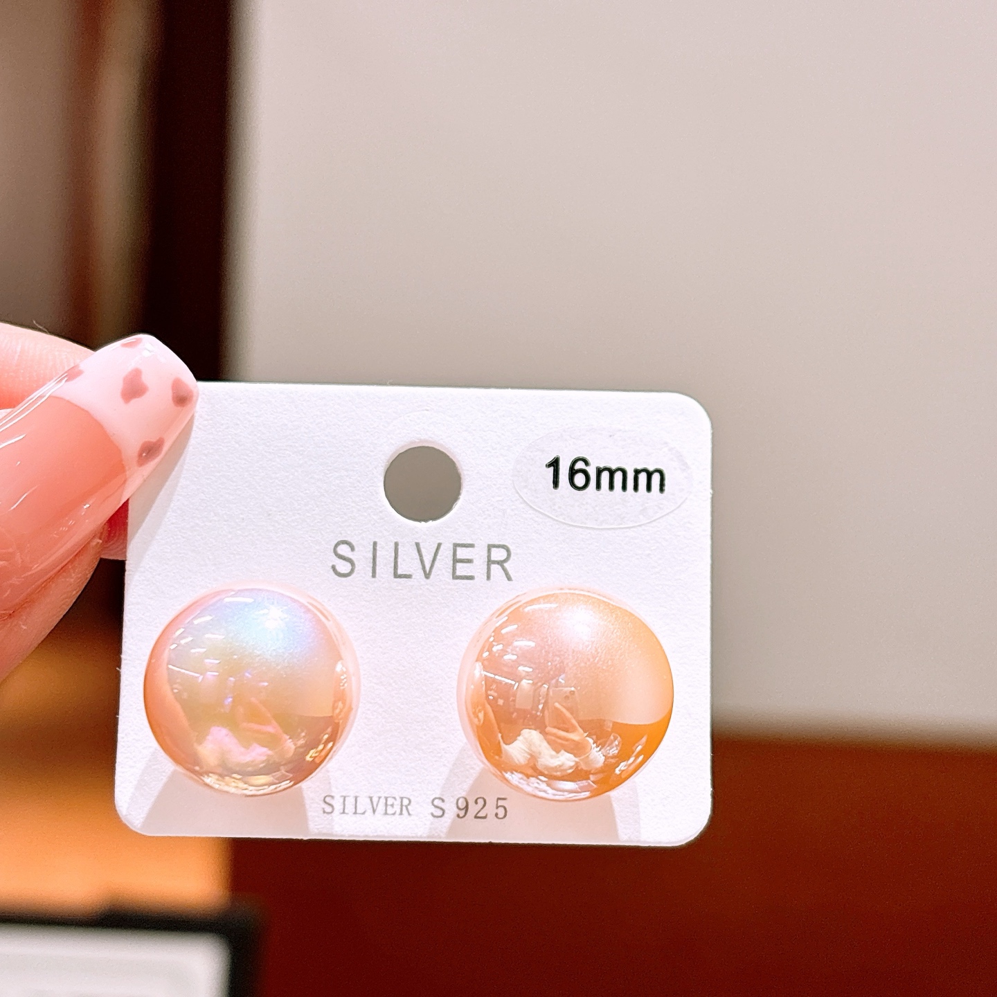 S925 Sterling Silver Earrings French Banquet Gold