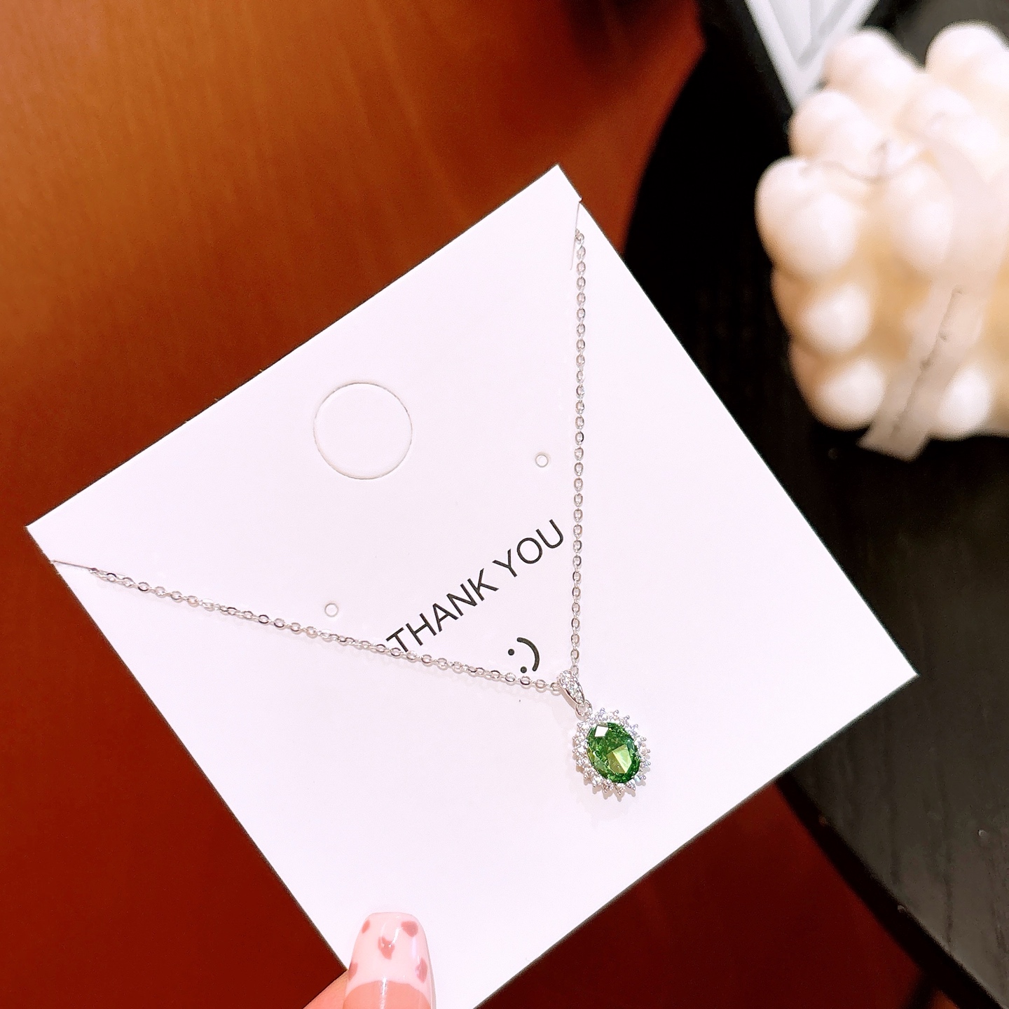 Hypoallergenic Silver High Carbon Diamond Necklace Delicate Bestie Gift