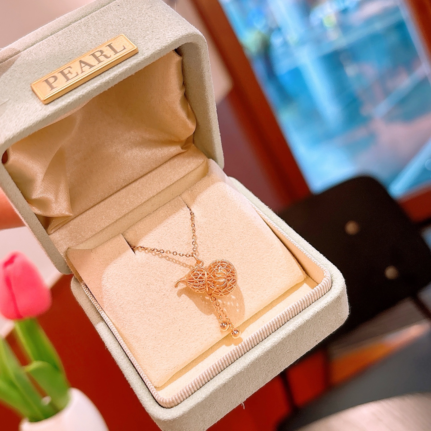 Hypoallergenic Silver Necklace Pure Mother's Day Gold