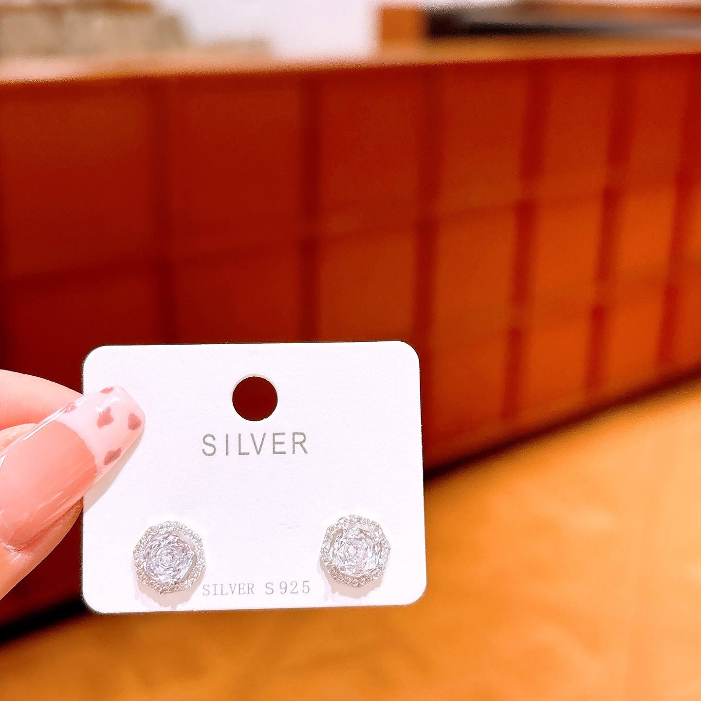 Hypoallergenic Silver Earrings Cute Wedding Silver