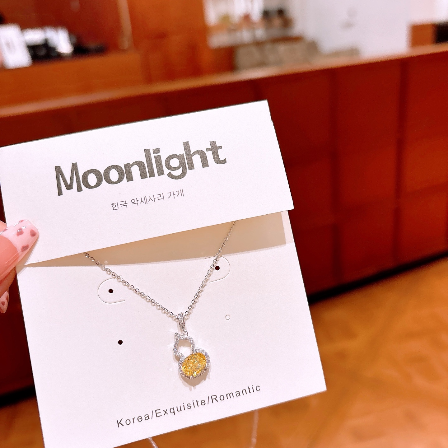 Solid Silver High Carbon Diamond Necklace Pure Engagement Silver