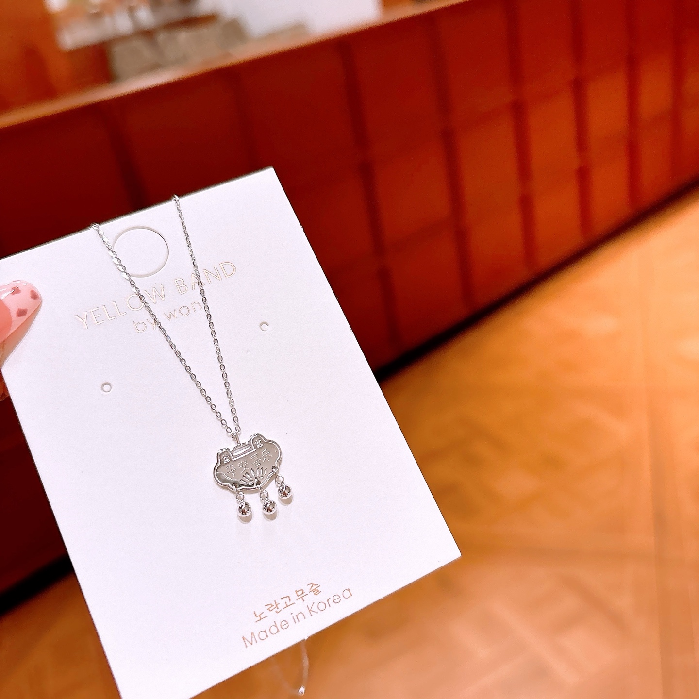 可愛い高品質シルバーネックレスゴールド ギフト