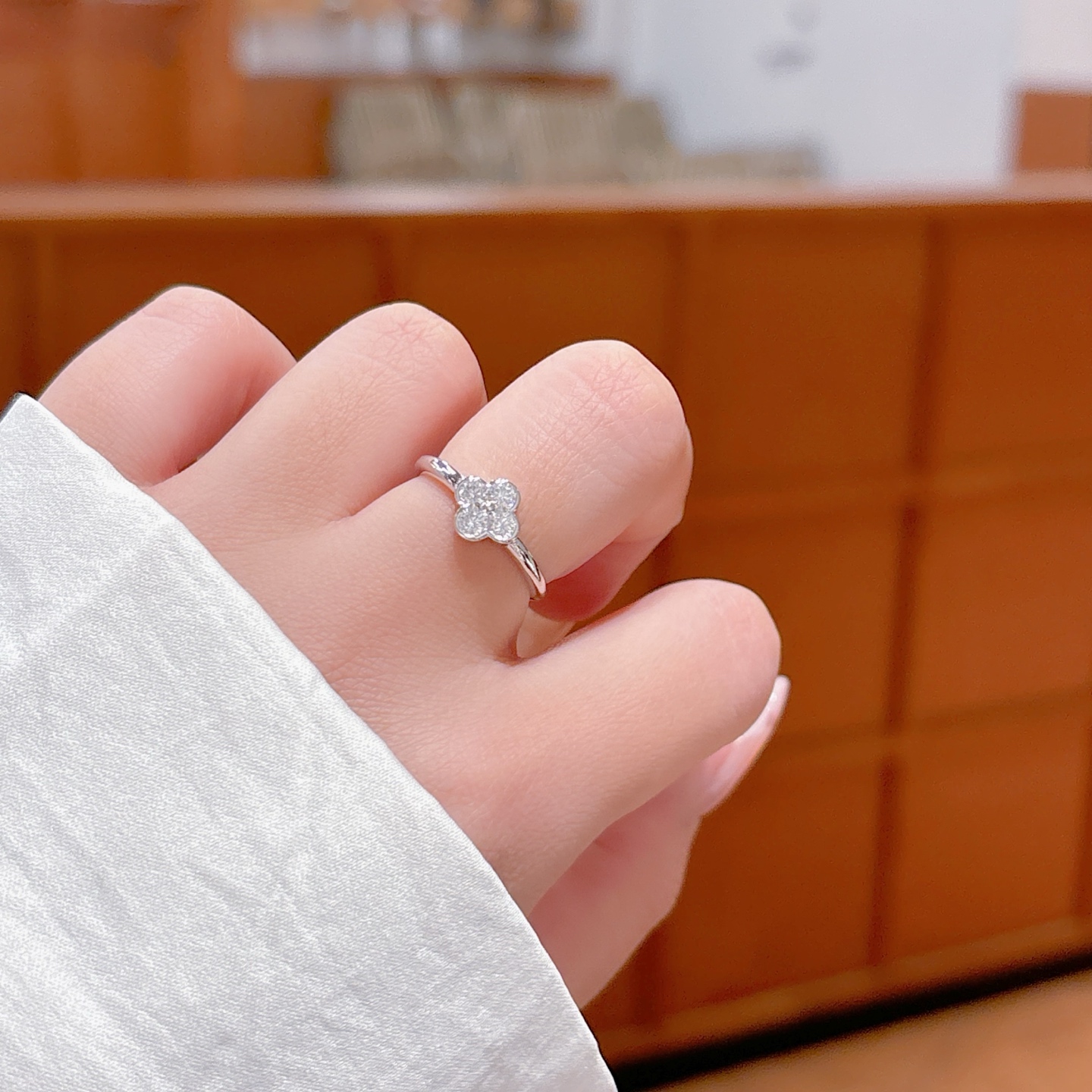 Nickel Free Silver Moissanite Ring Ultra Minimal Housewarming Silver