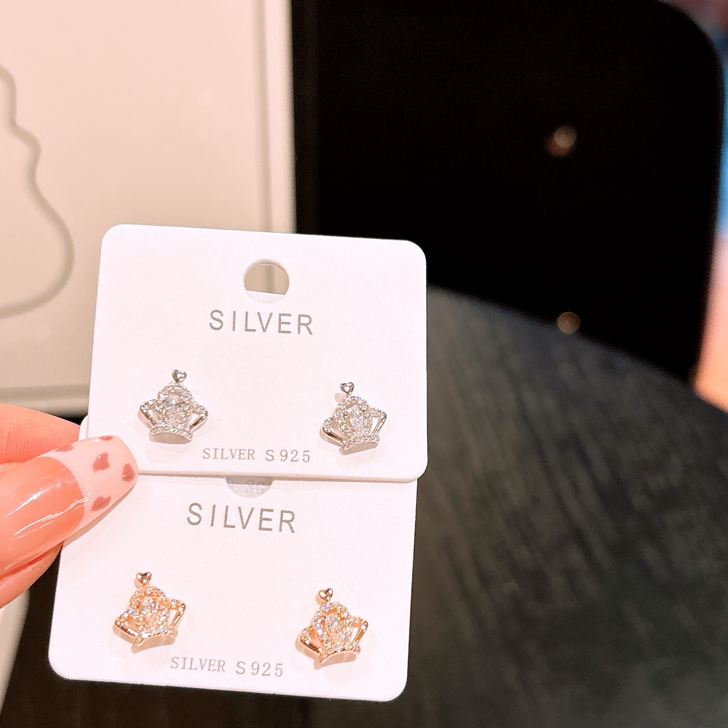 S925 Sterling Silver Earrings Lively Workplace Silver