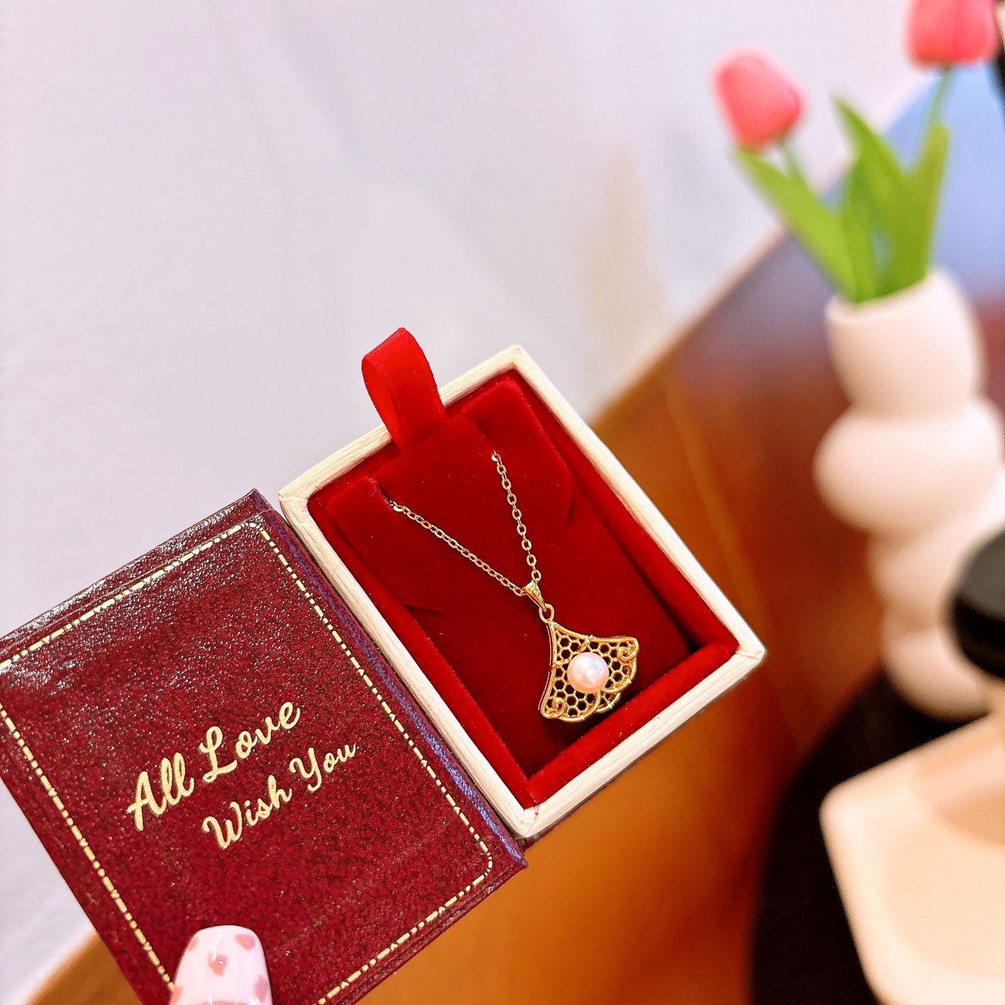 Fine Silver Necklace Artistic Valentine's Day Silver