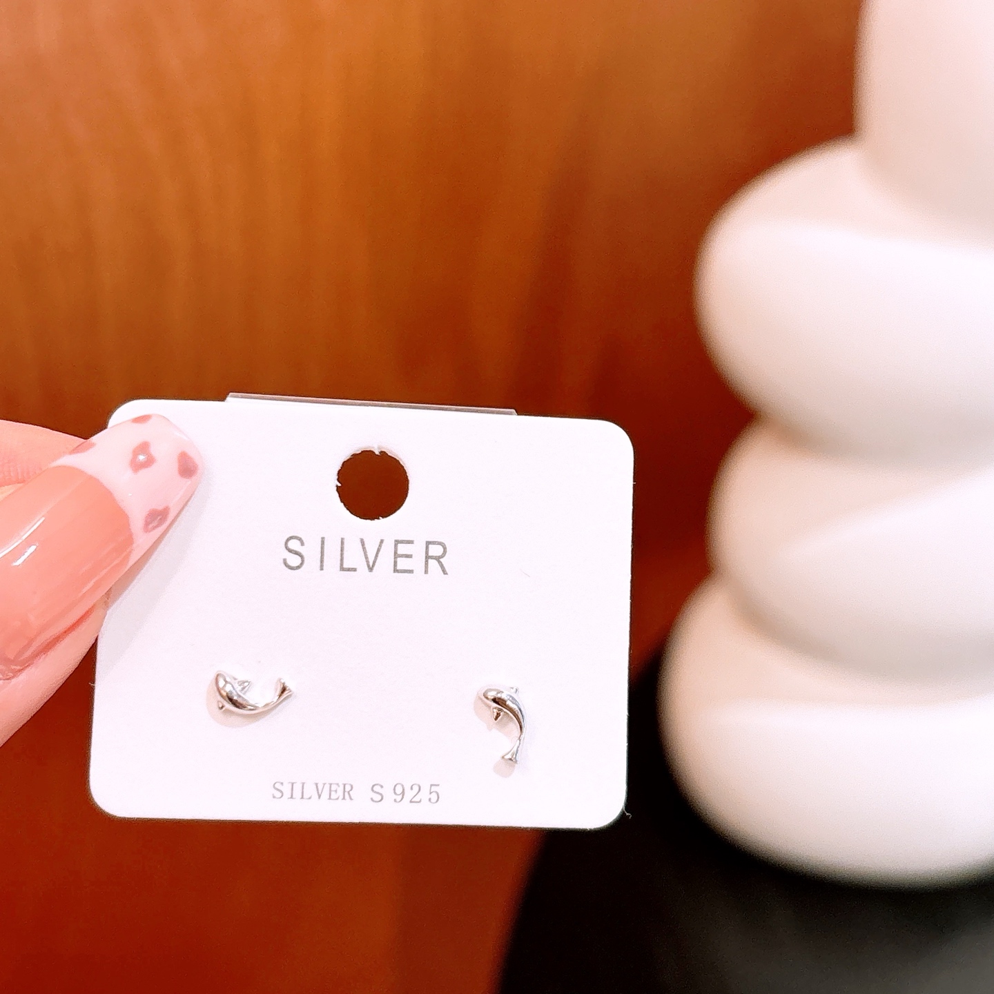 Solid Silver Earrings Elegant Wedding Silver