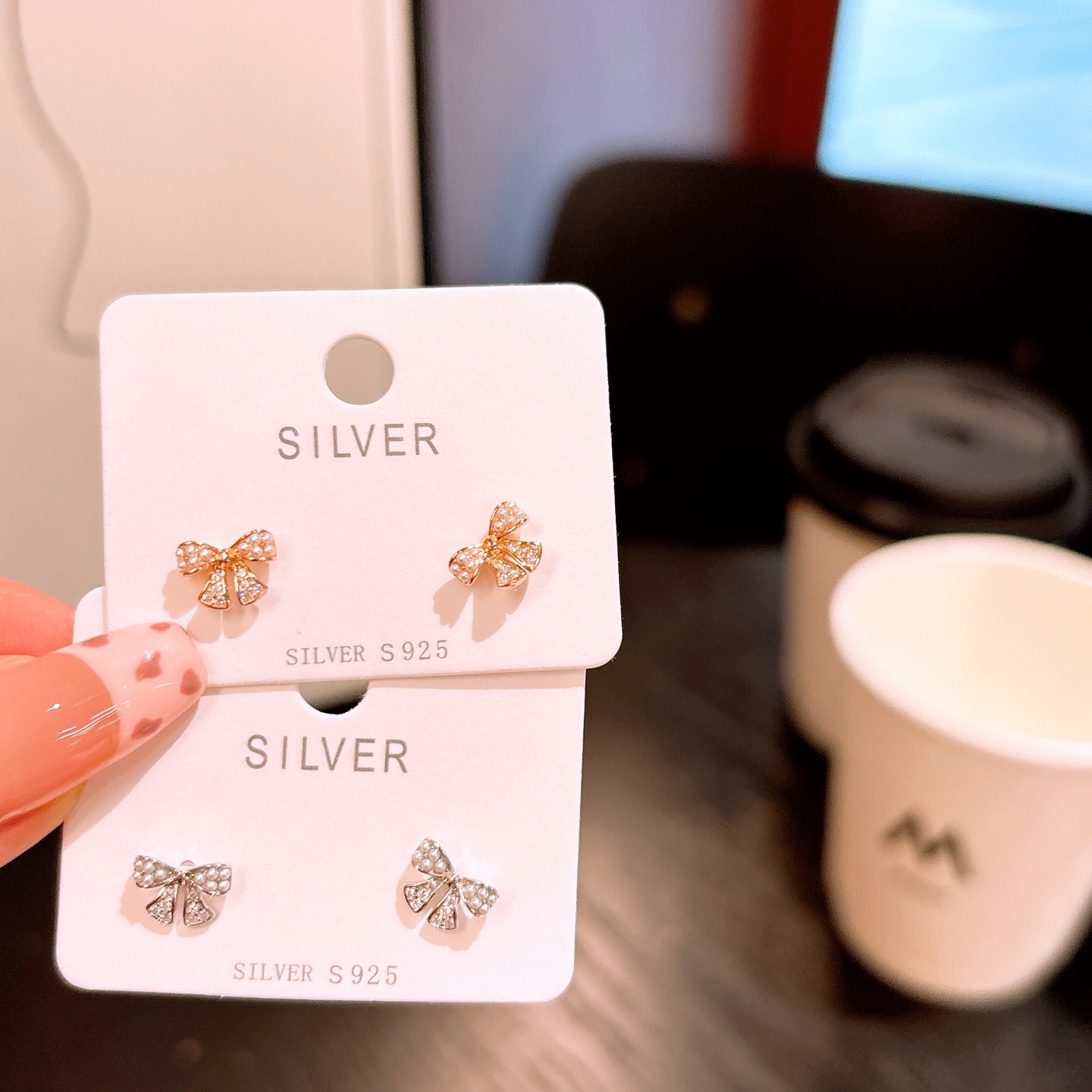 Solid Silver Earrings Sweet & Cool Birthday Silver