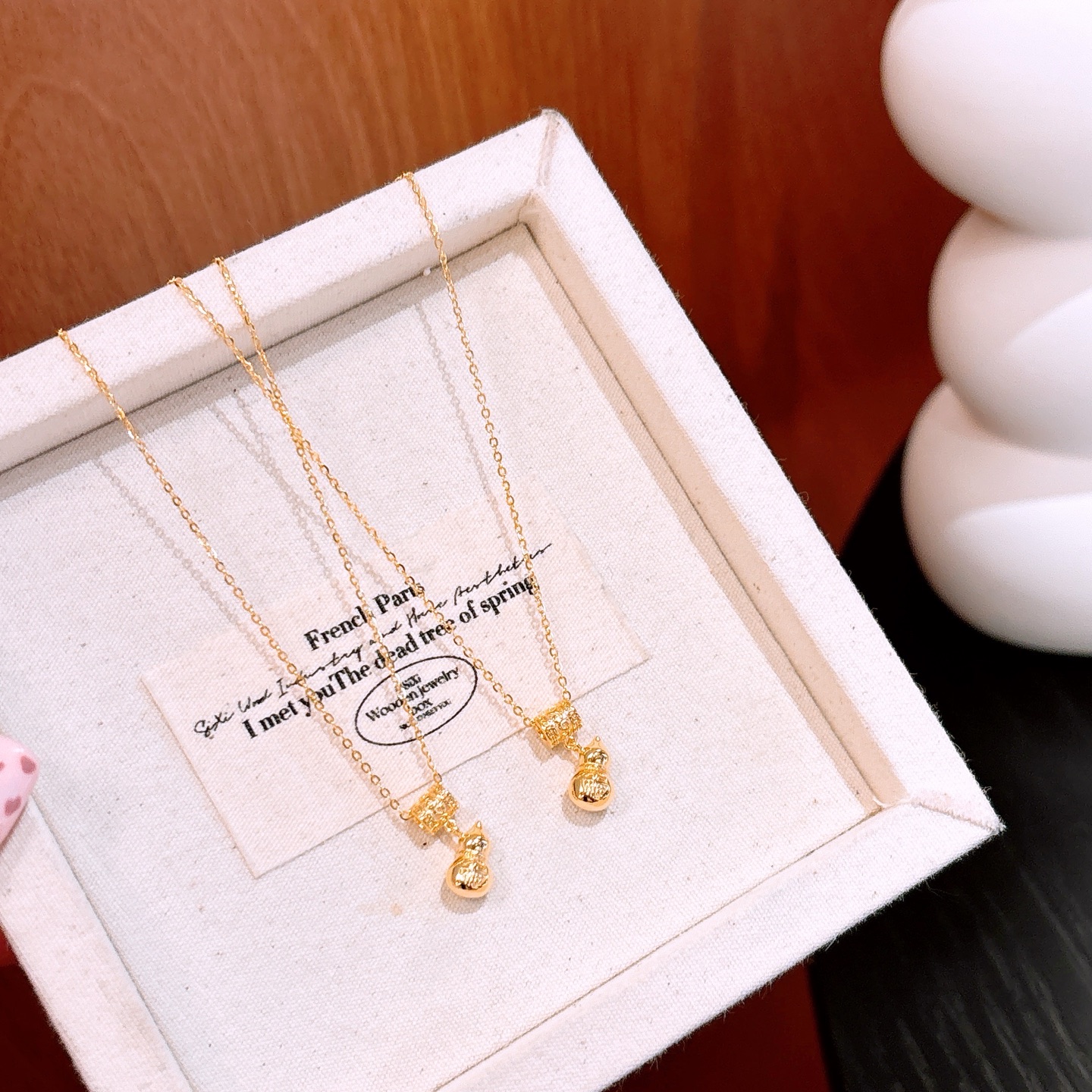 925 Silver Necklace Intellectual Bestie Gift Gold