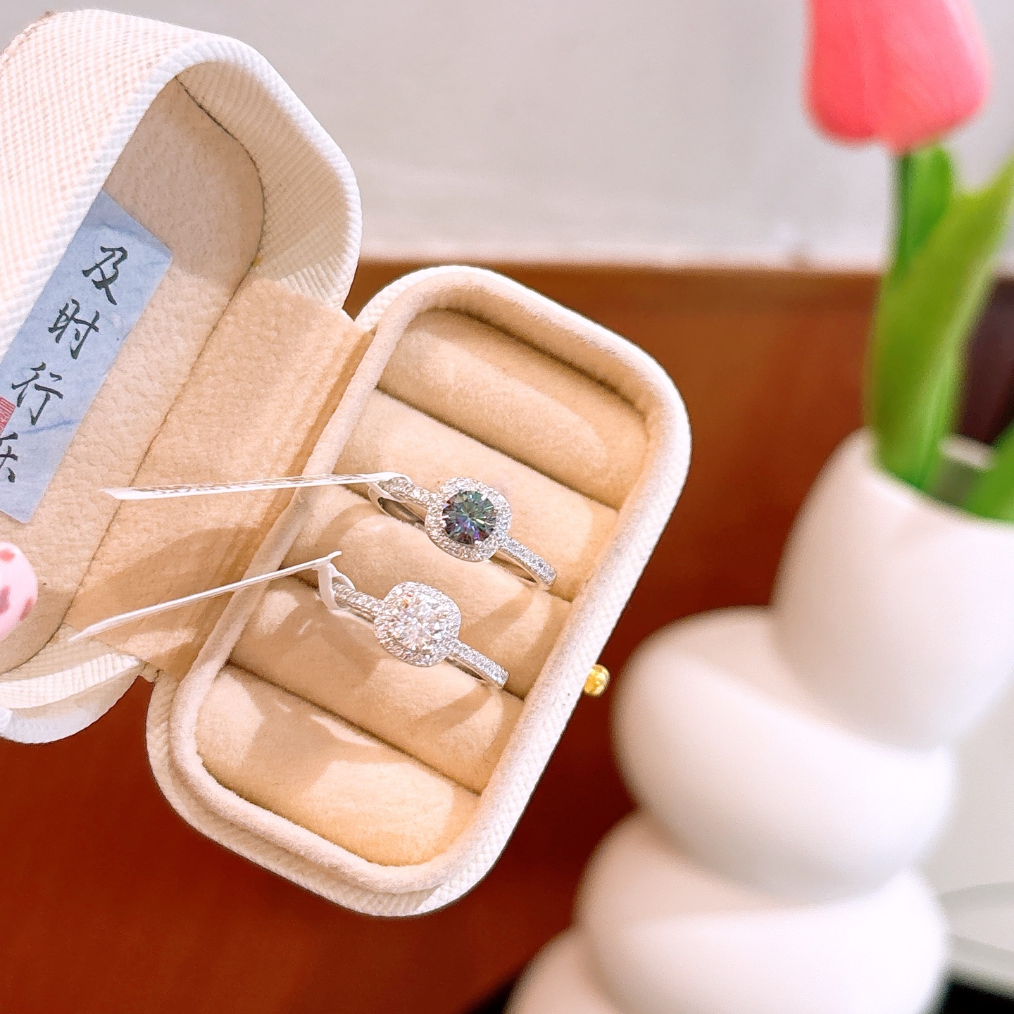 Nickel Free Silver Moissanite Ring Ultra Minimal Gift for Her Silver