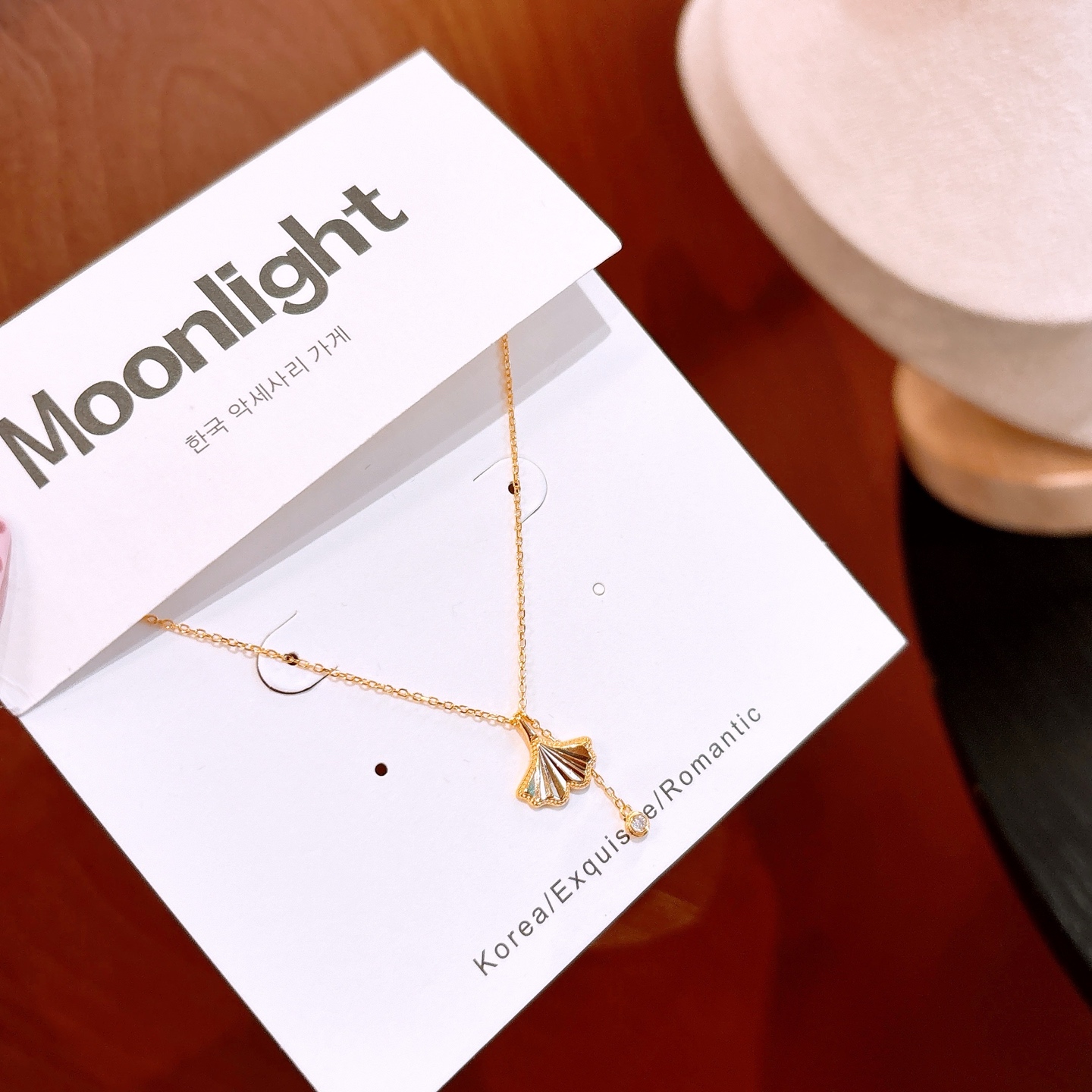 High Polish Silver Necklace Sweet Office Silver