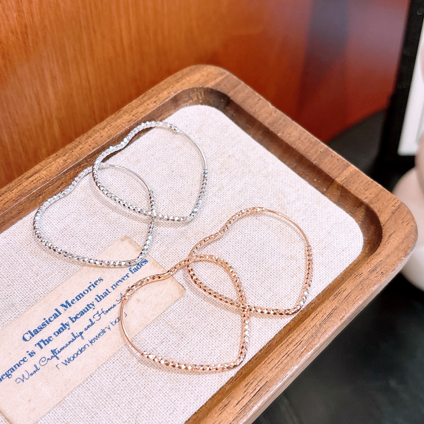 Solid Silver Hoop Earrings Elegant Mother's Day Silver