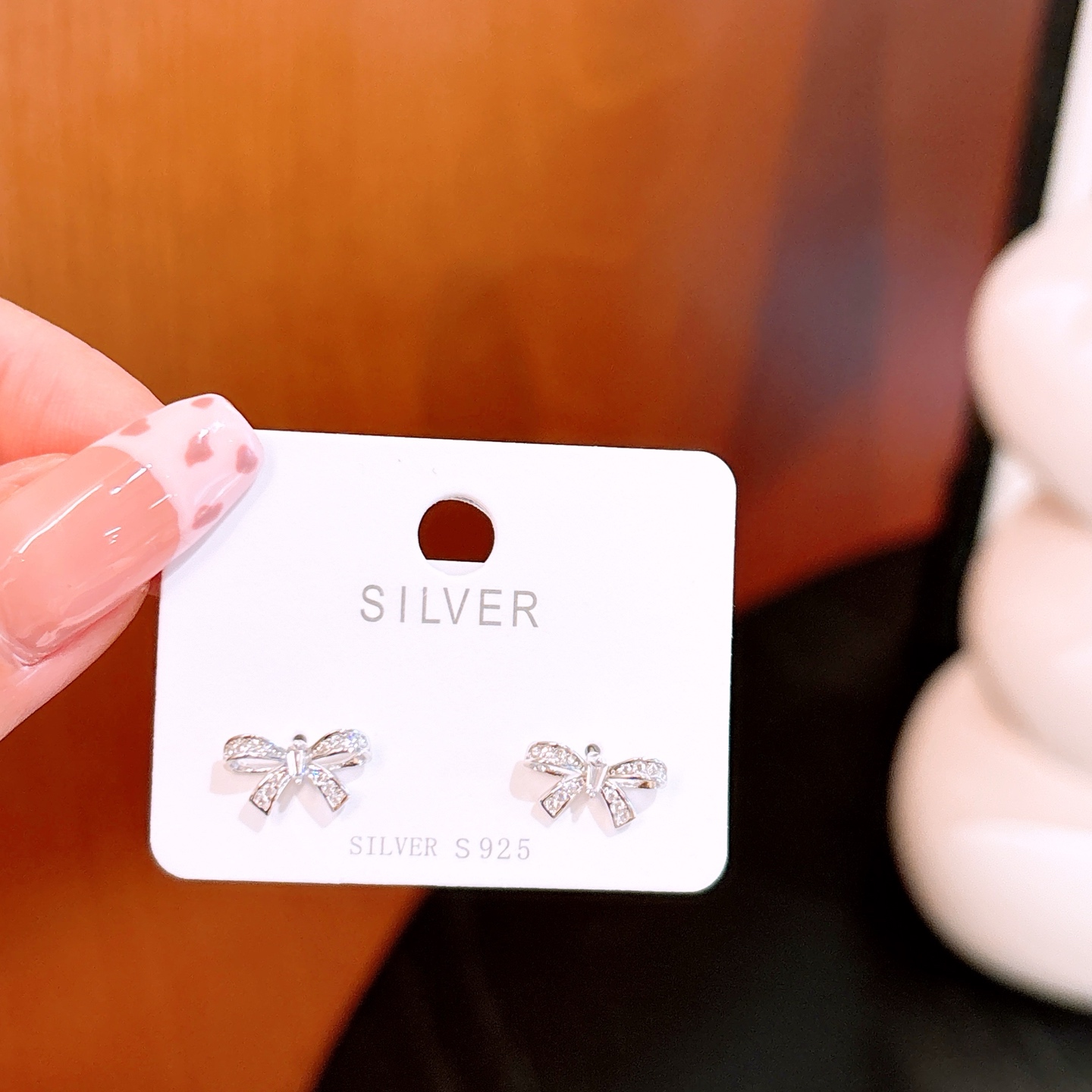 Nickel Free Silver Earrings Korean Style Graduation Silver