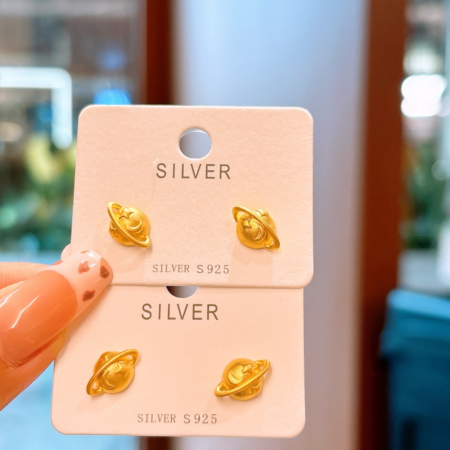 Nickel Free Silver Earrings Pure Housewarming Gold