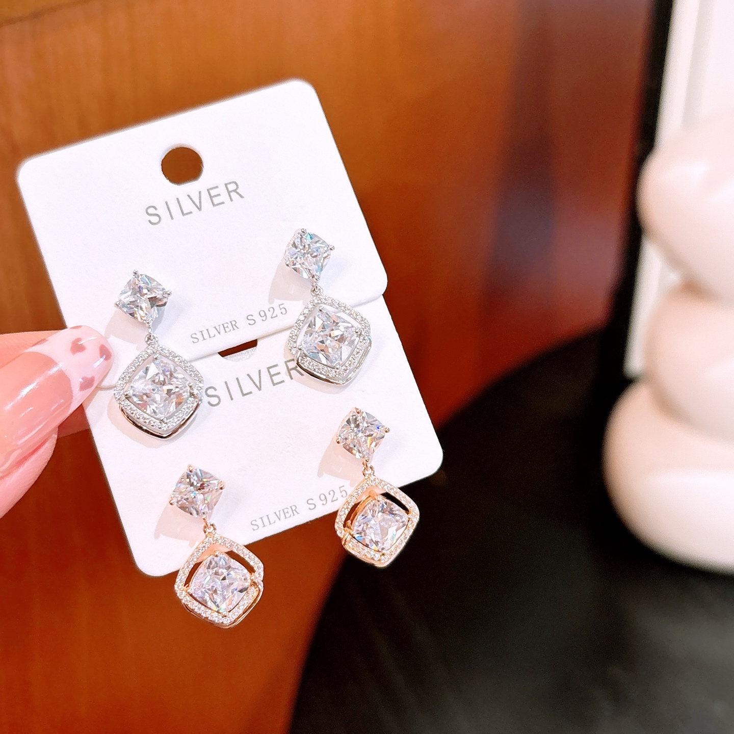 925 Silver Earrings Gentle Wedding Silver