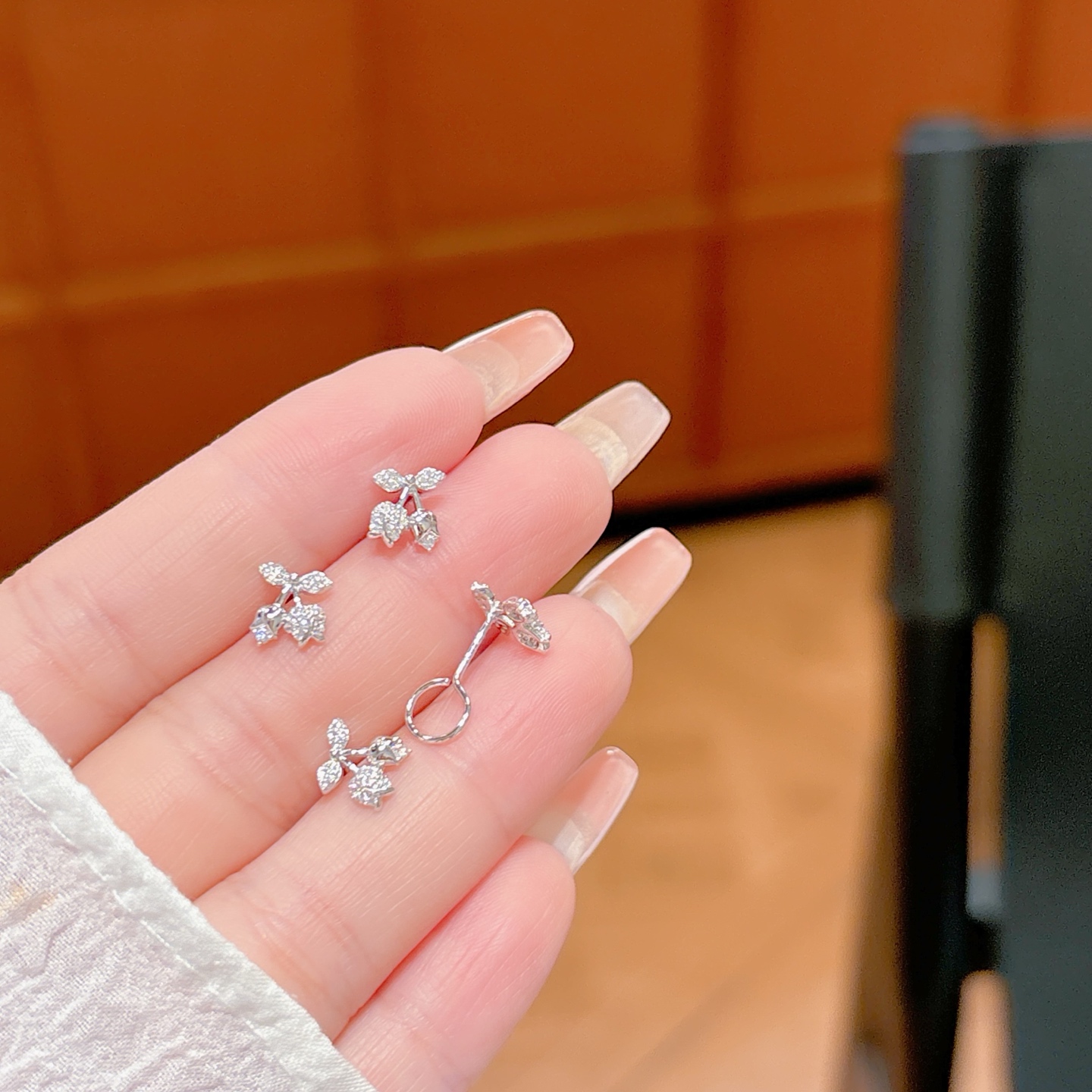 S925 Sterling Silver Earrings Korean Style Bestie Gift Silver